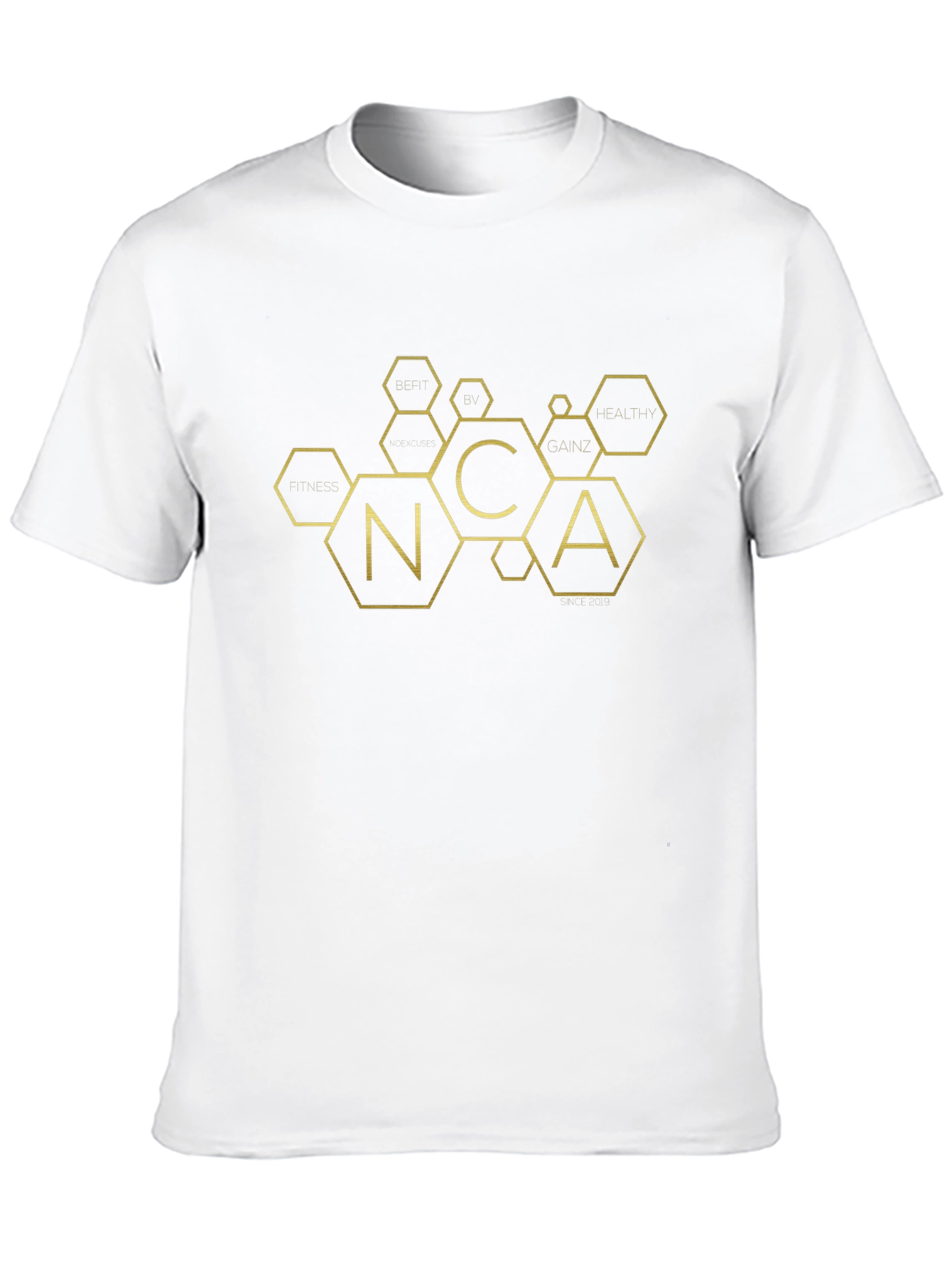 Fitness Inspired NCA Hexagon Graphic T-Shirt