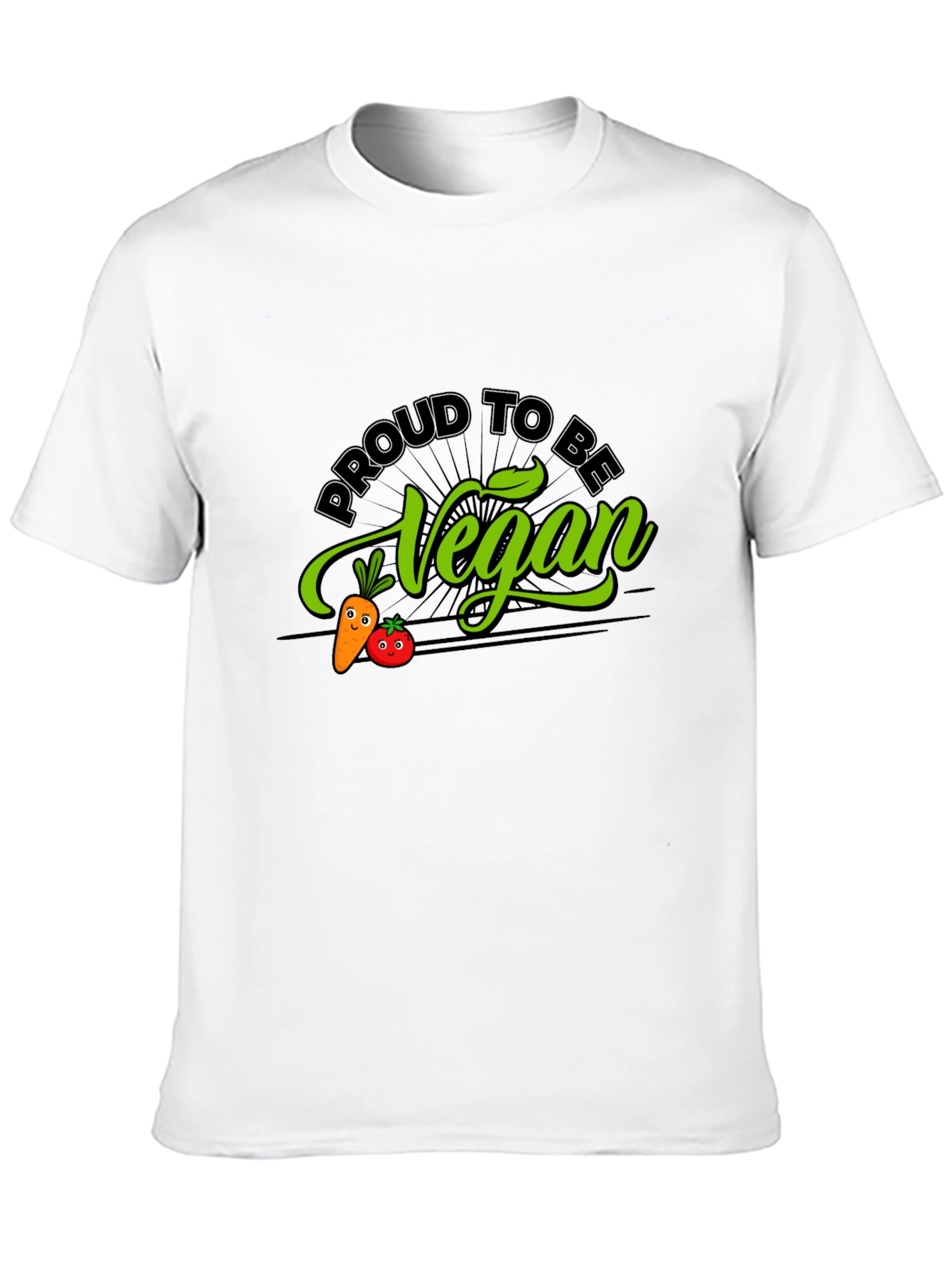 Proud Vegan Graphic Tee - Black Cotton Blend