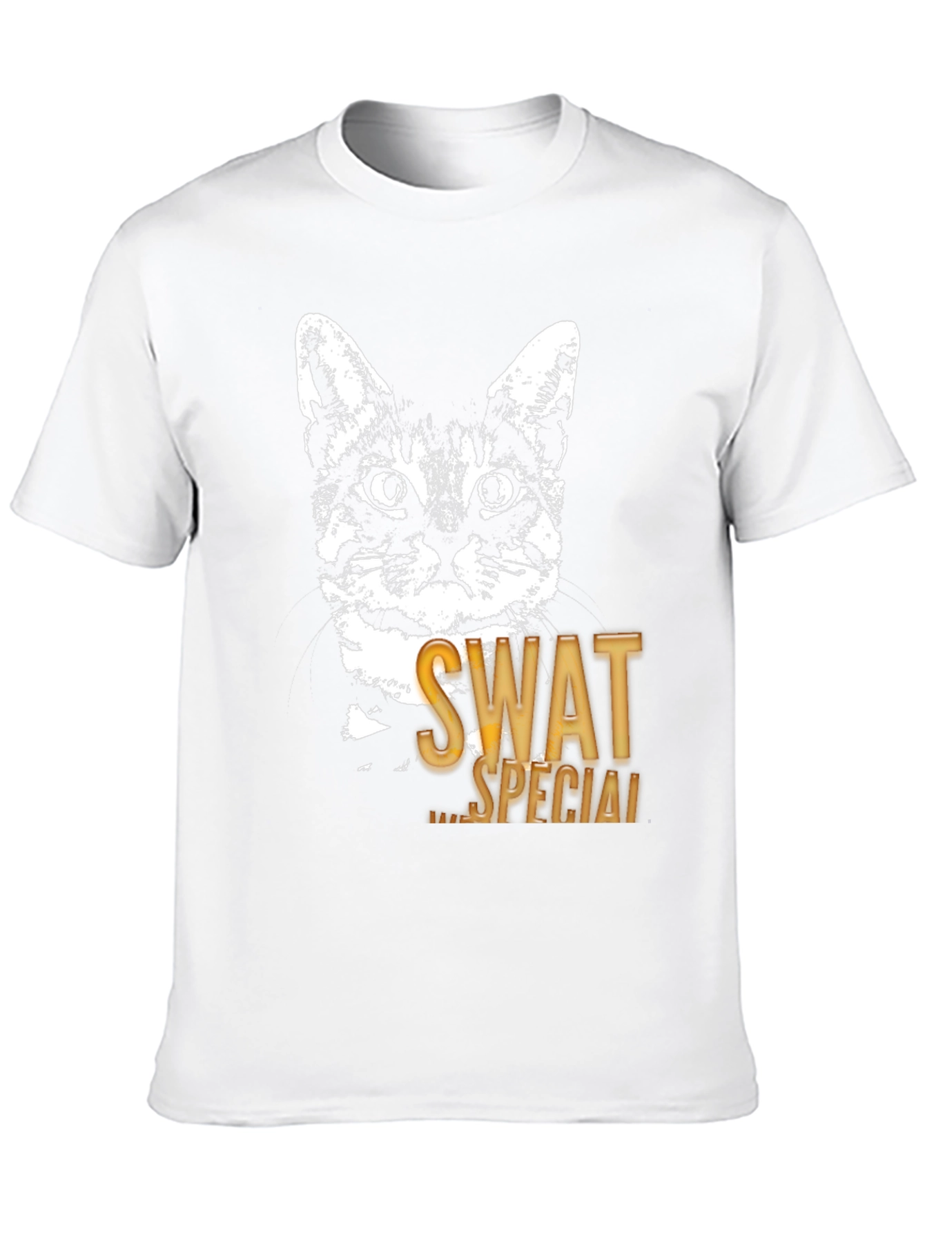 SWAT Cat Graphic T-Shirt - Special Ops Feline Tee