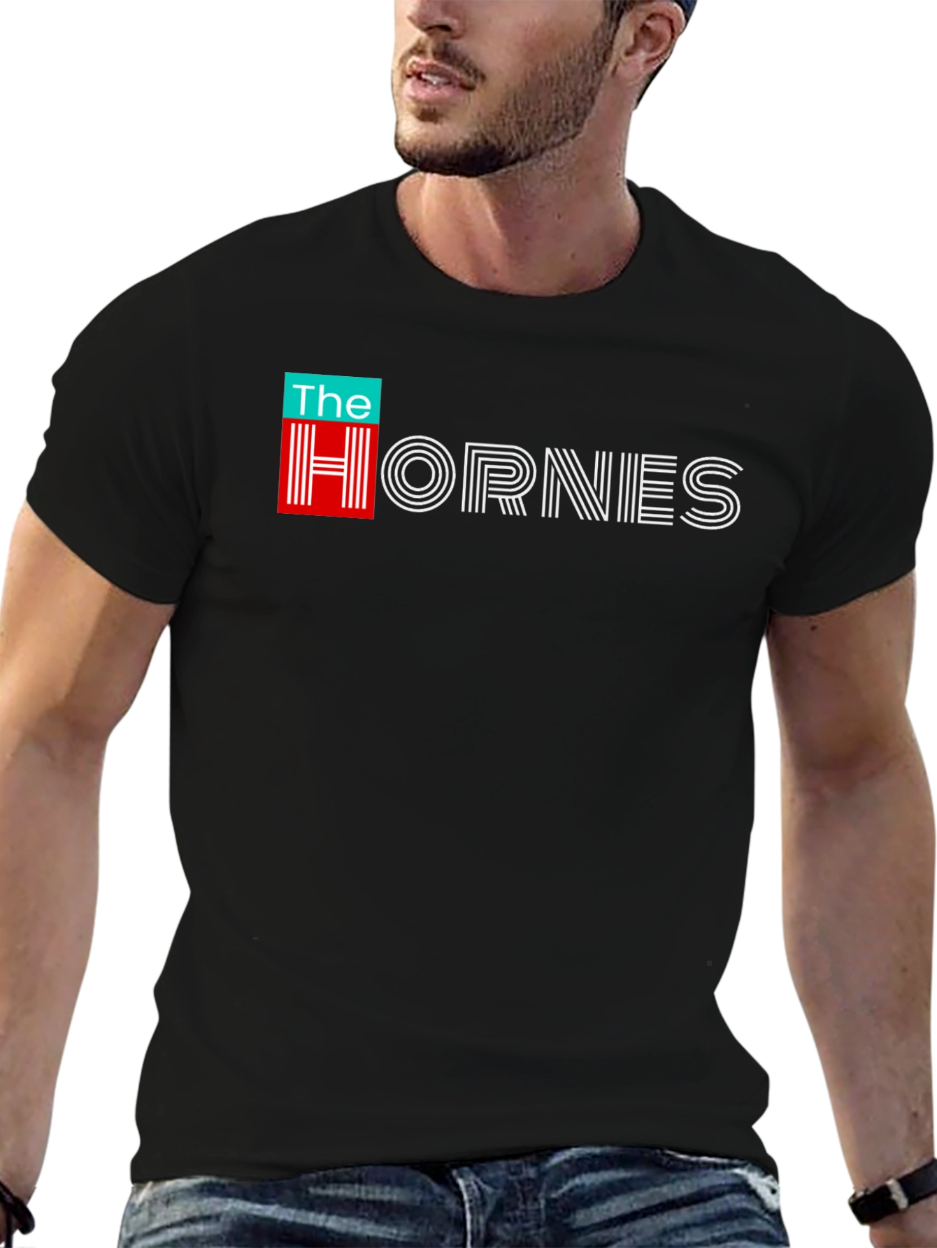The Hornies Graphic T-Shirt - Bold Black Tee