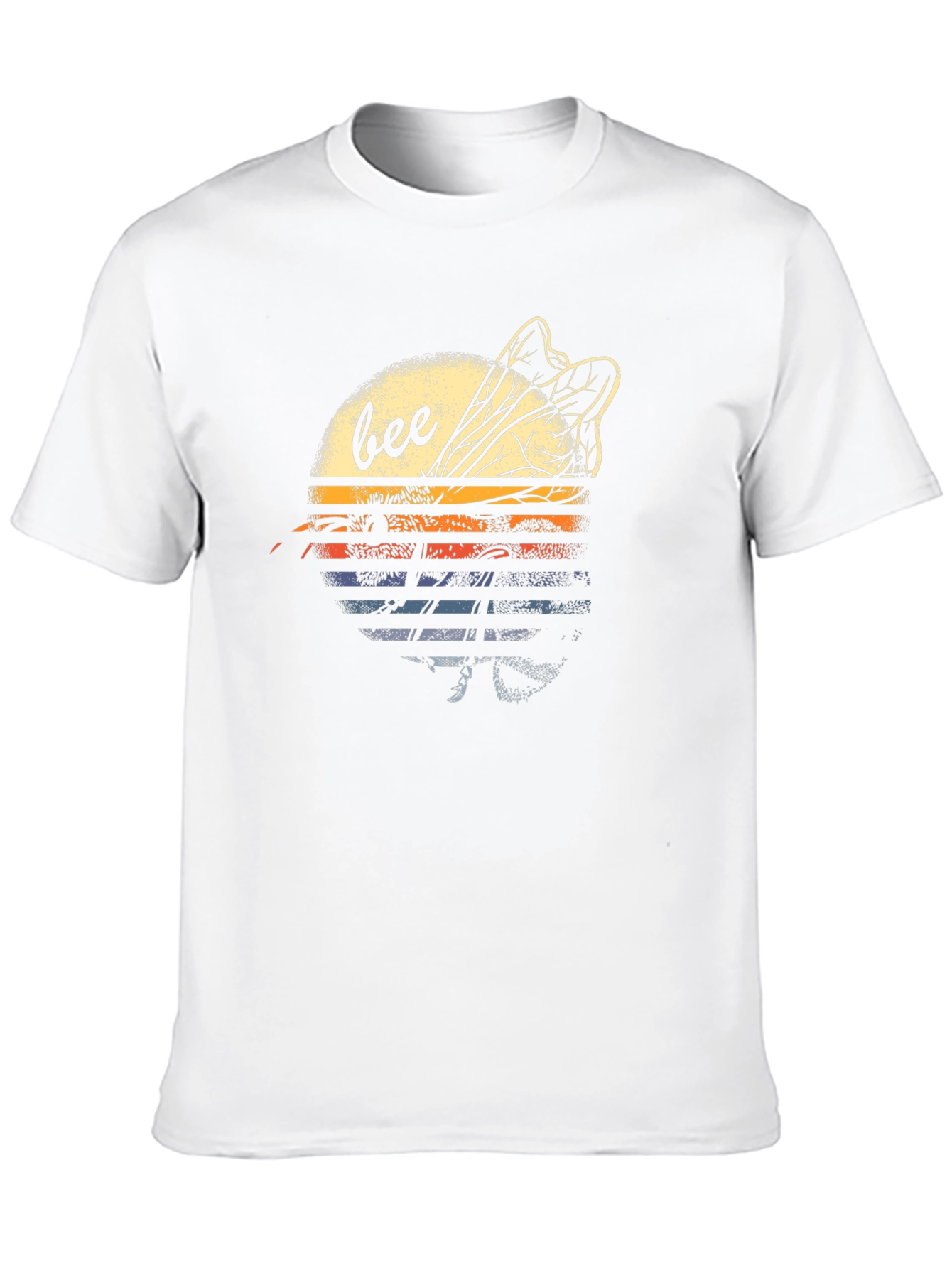 Retro Bee Graphic T-Shirt - Black