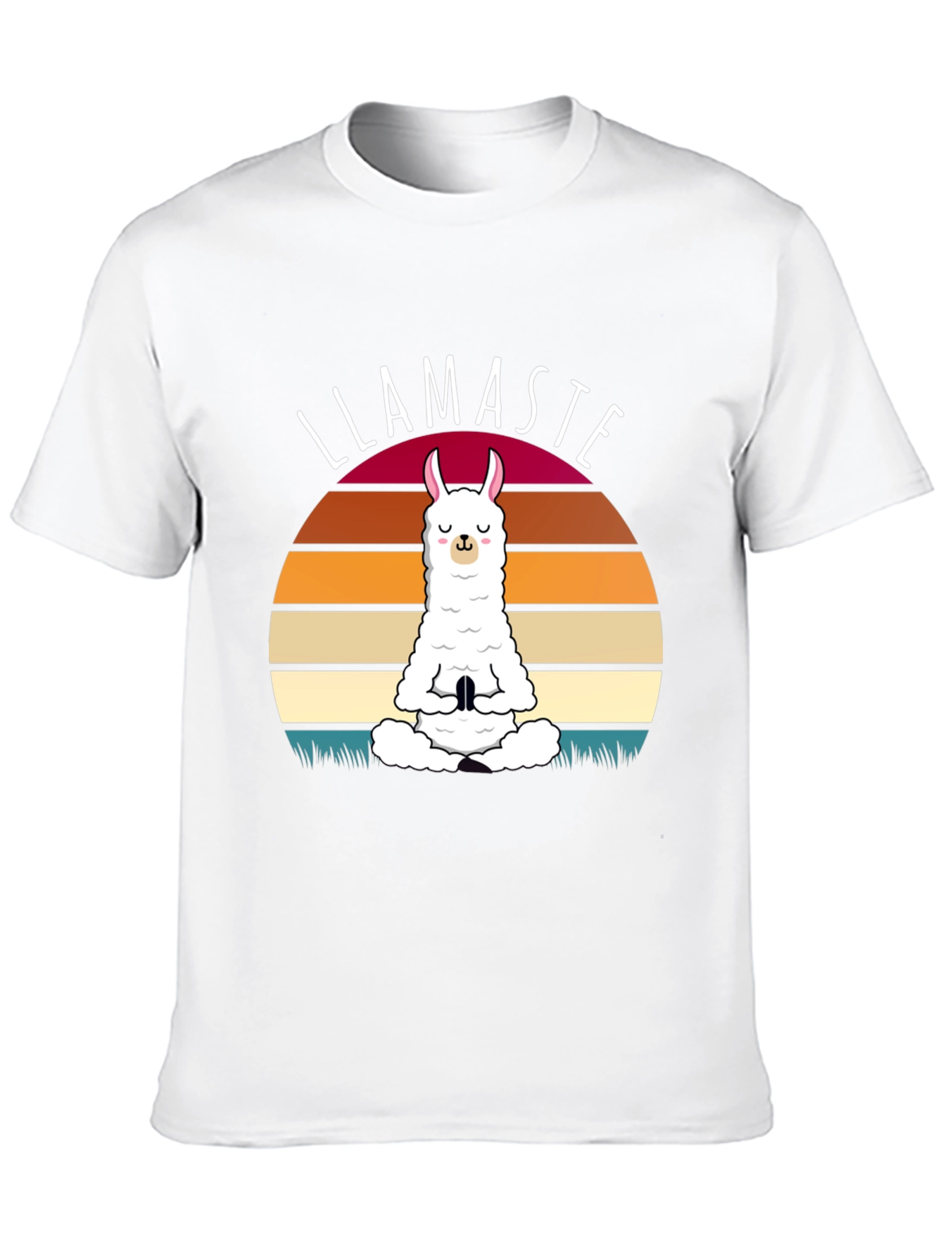 Llamaste Yoga T-Shirt - Meditating Llama Graphic Tee