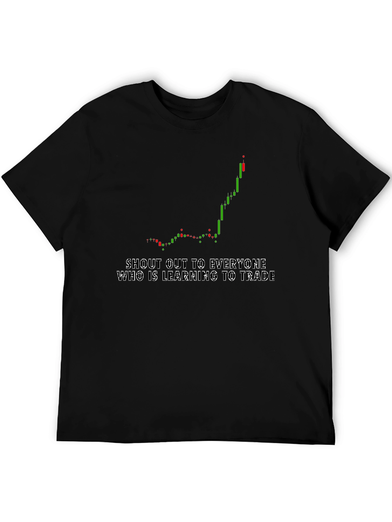 Learn to Trade Black Graphic Tee