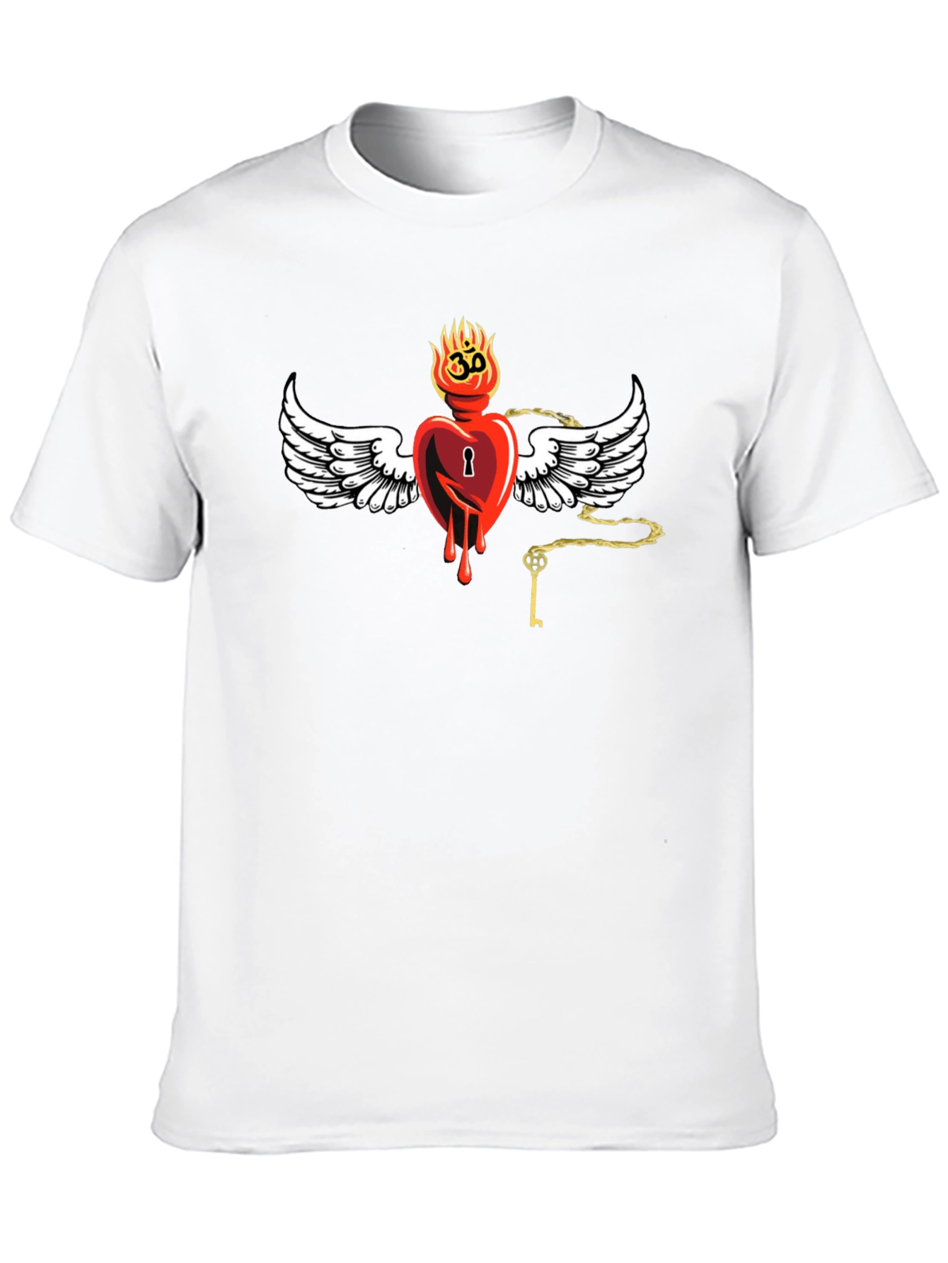 Heart with Wings Graphic Print T-Shirt