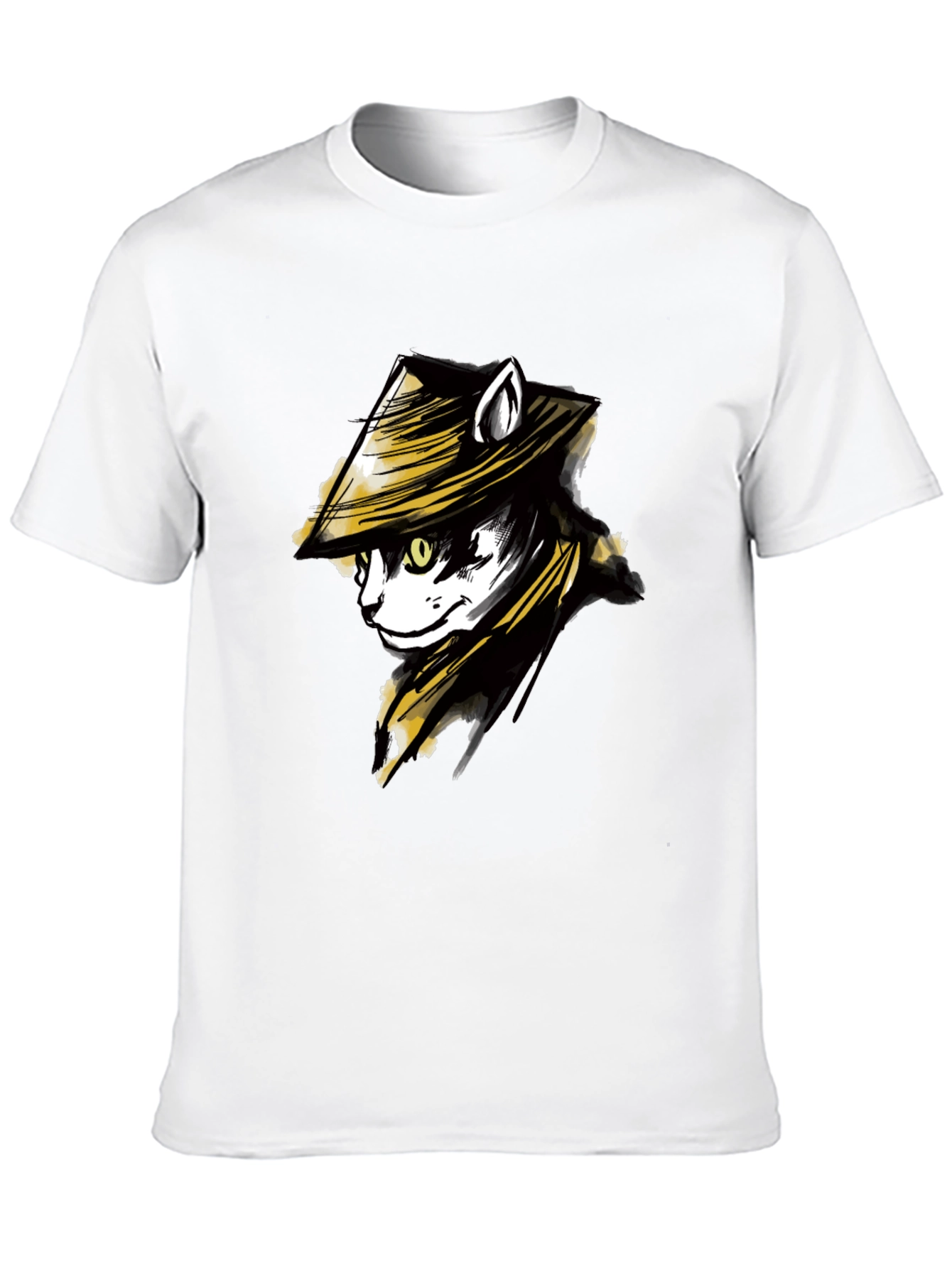 Samurai Cat T-Shirt - Unique Graphic Tee