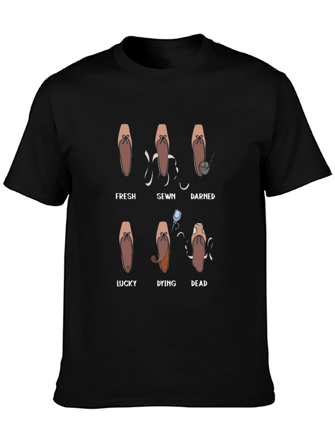 Ballerina Pointe Shoe Evolution T-Shirt