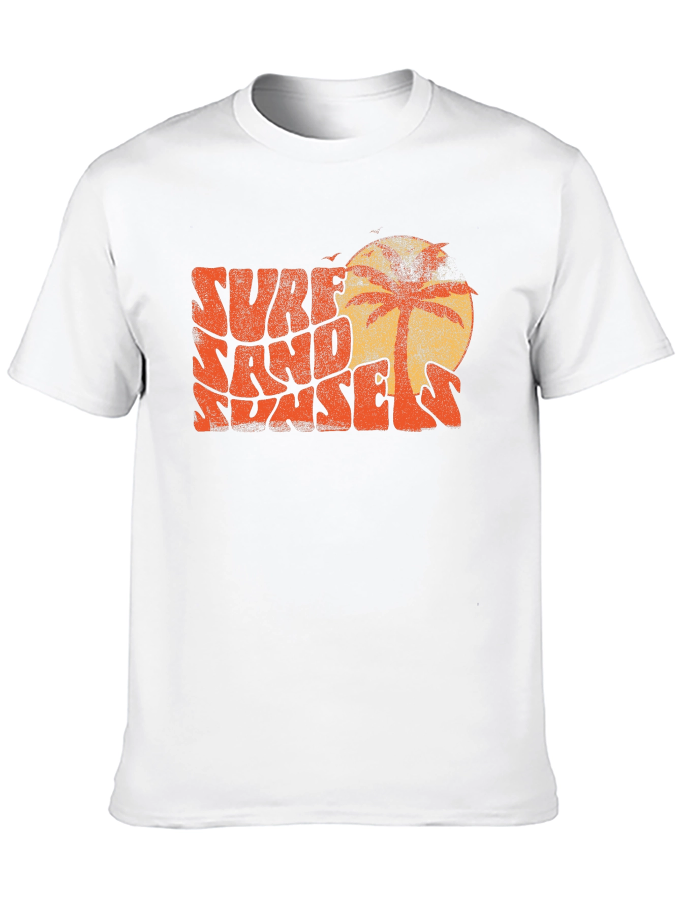 Surf Sand Sunsets Graphic Tee - Retro Style