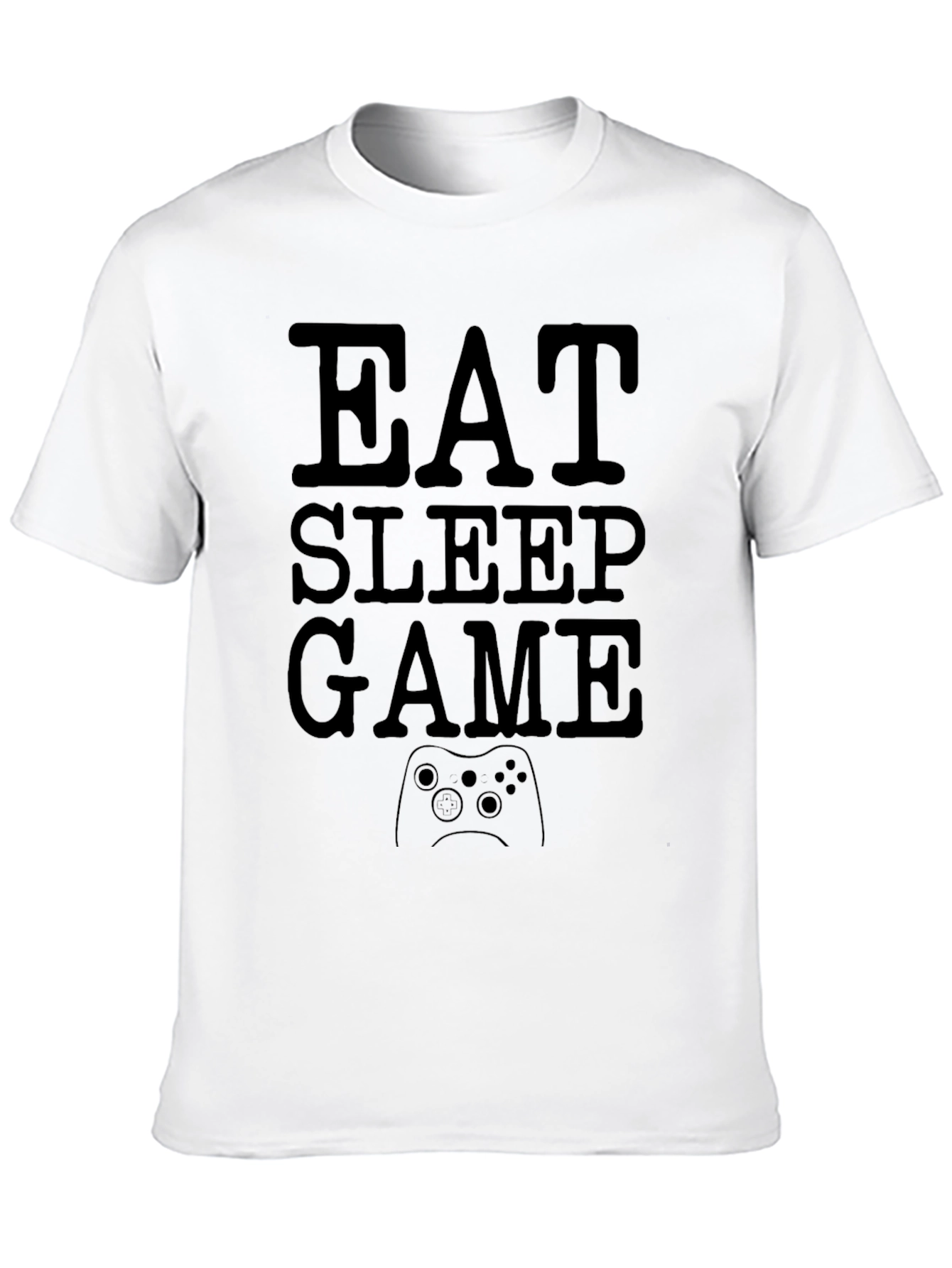 Eat Sleep Game Black T-Shirt | Gamer Life Tee