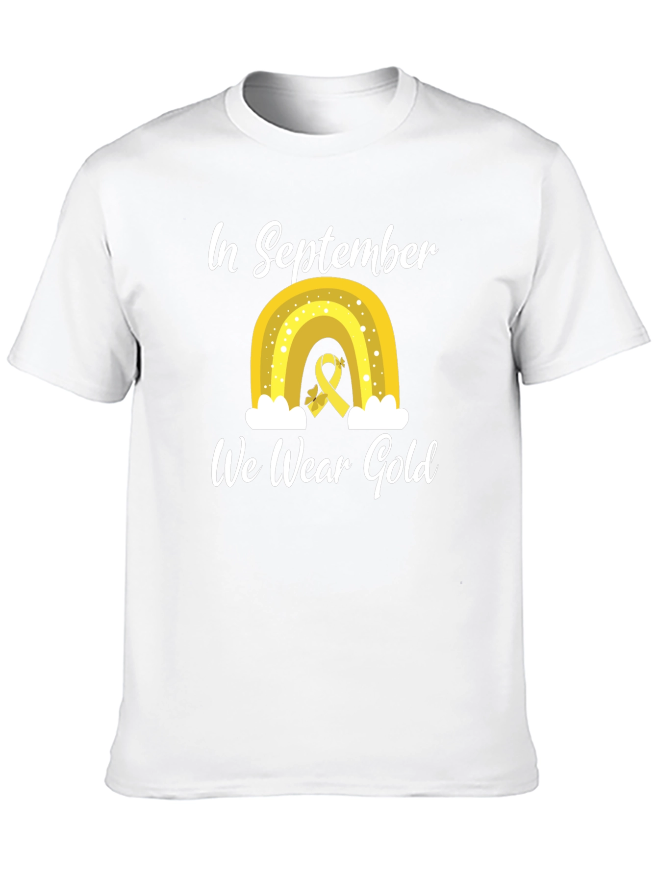 In September We Wear Gold Childhood Cancer Awareness T-Shirt