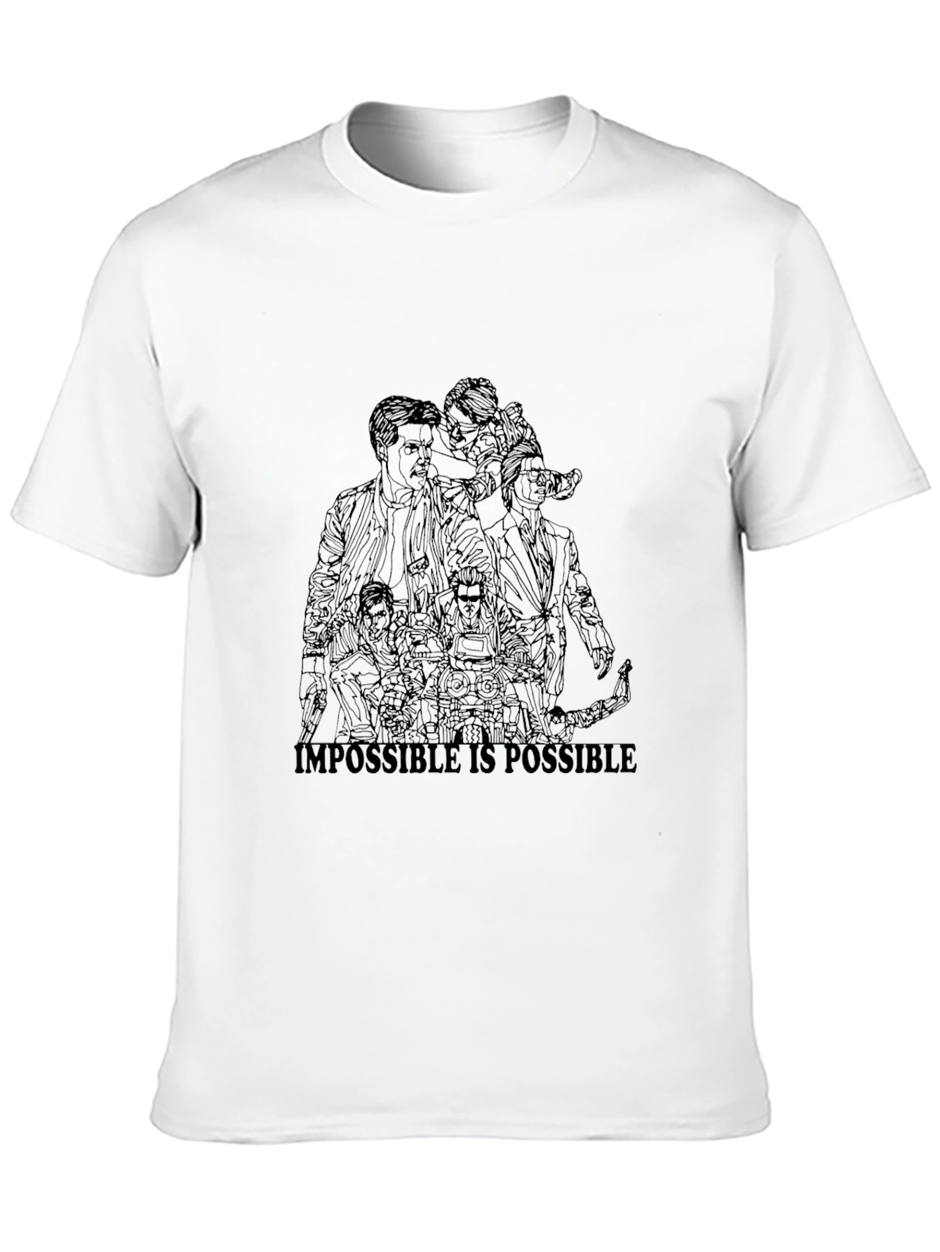Impossible is Possible Graphic Black T-Shirt
