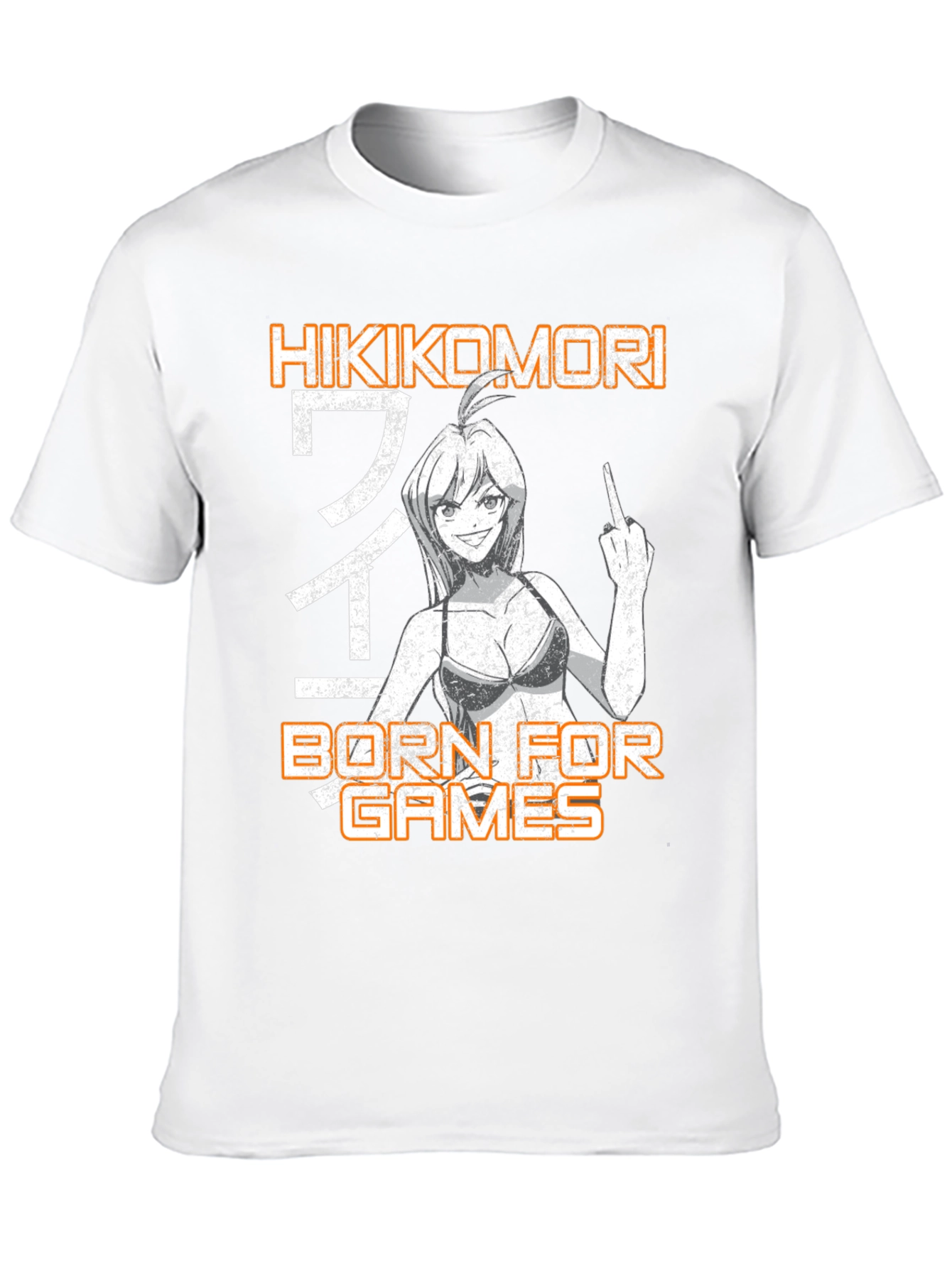 Hikikomori Born for Games Graphic T-Shirt