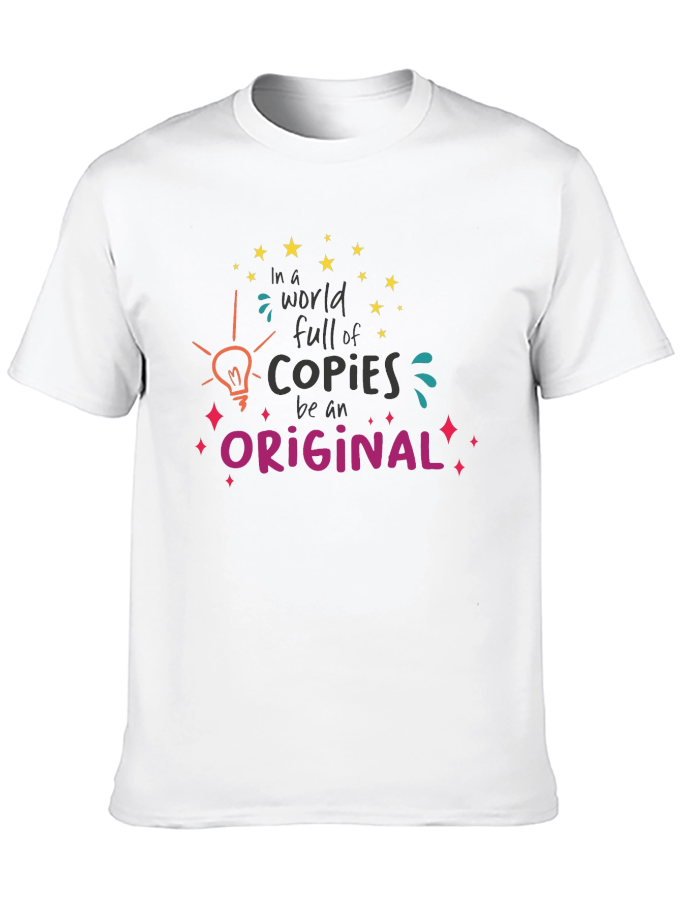 Original Graphic Tee: Black Cotton Blend