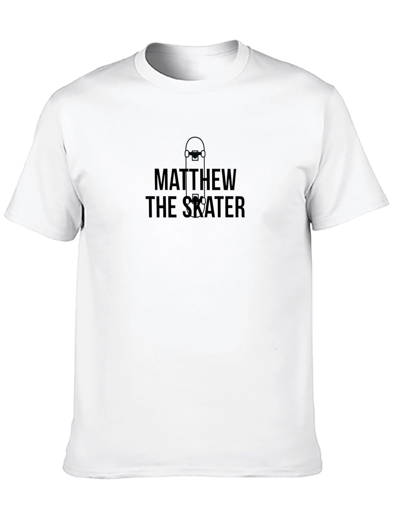 Matthew the Skater Black T-Shirt