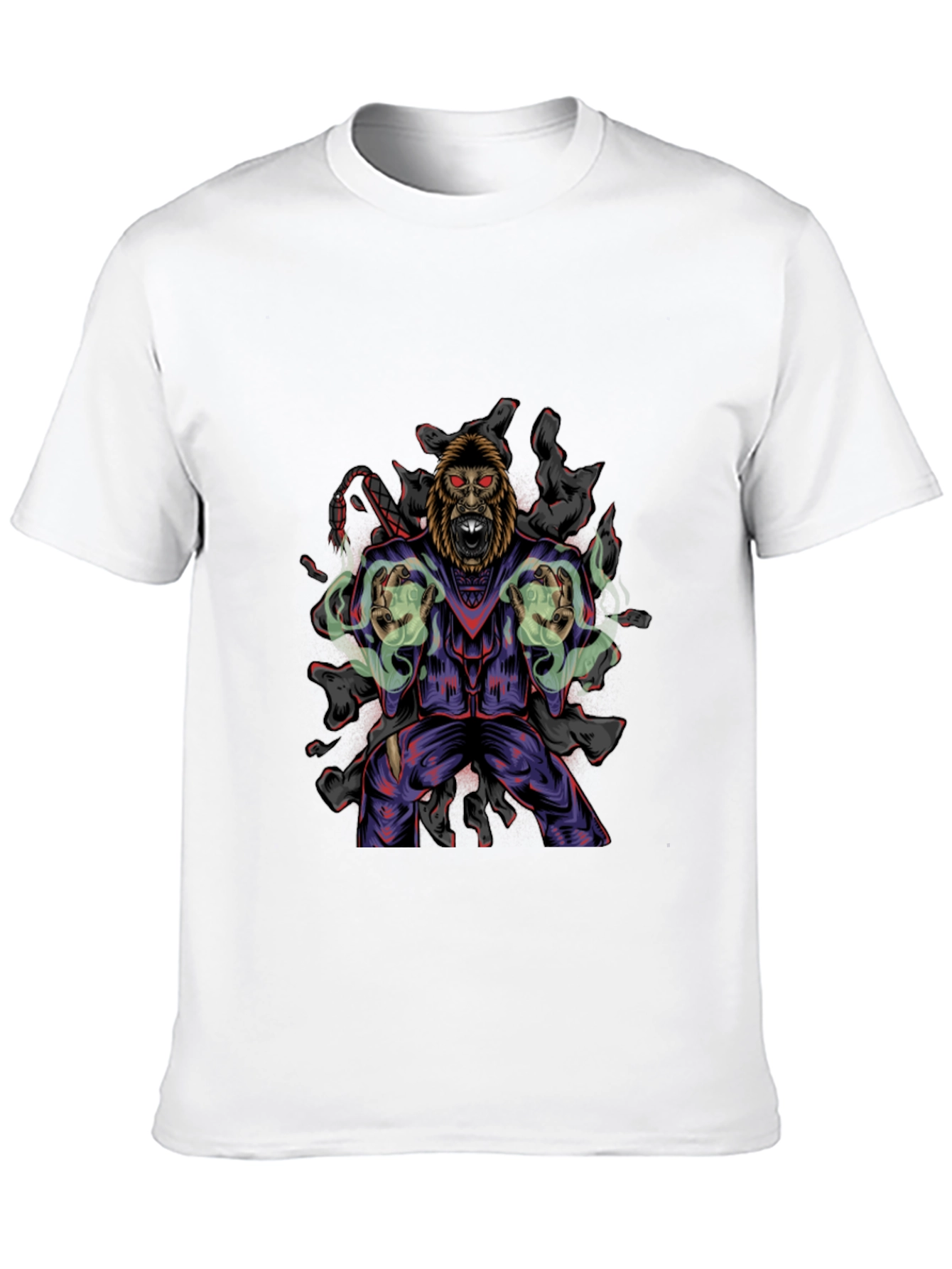 Gorilla Wizard Graphic Black T-Shirt