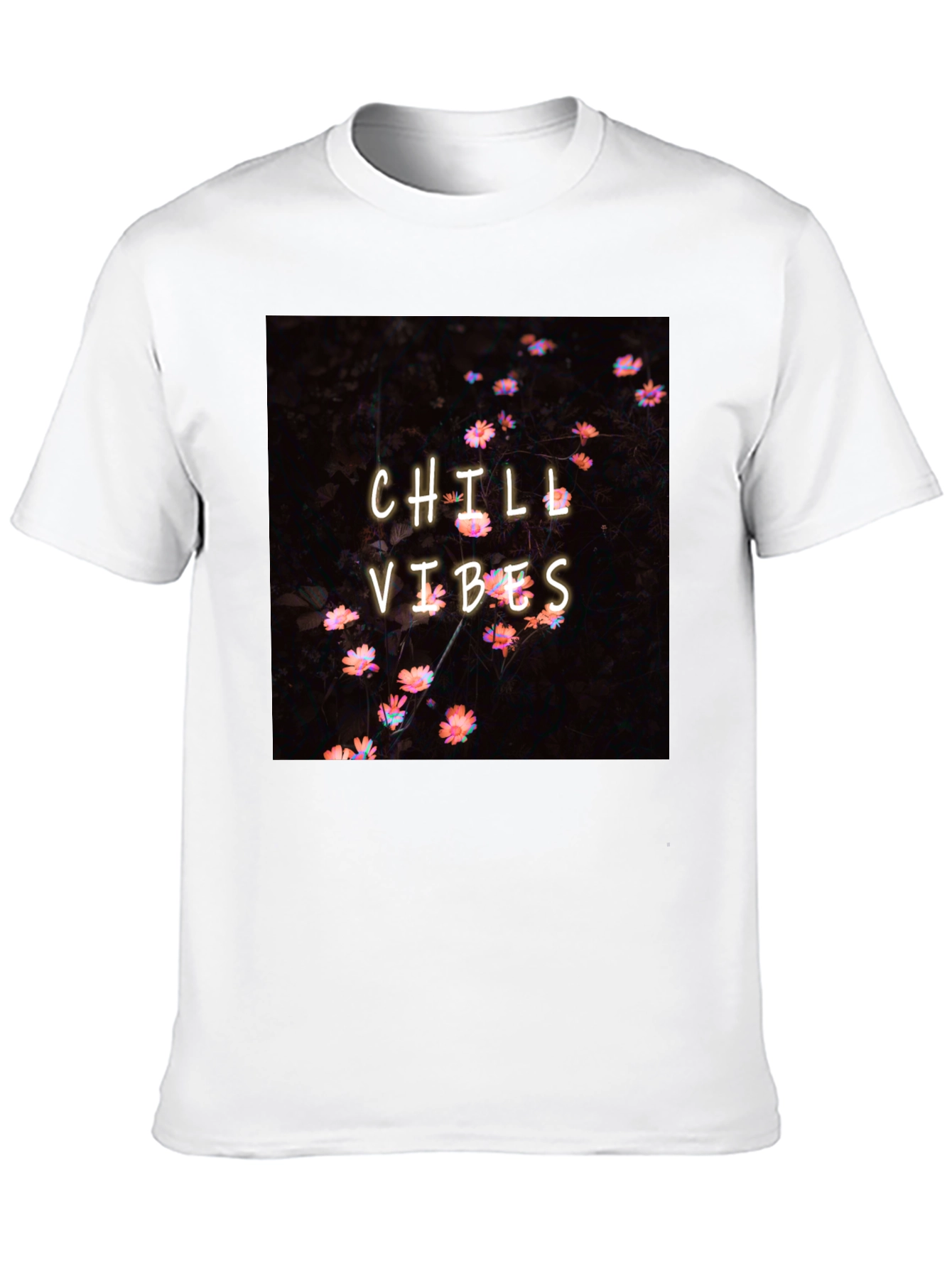 Chill Vibes Graphic Tee - Black Casual Comfort