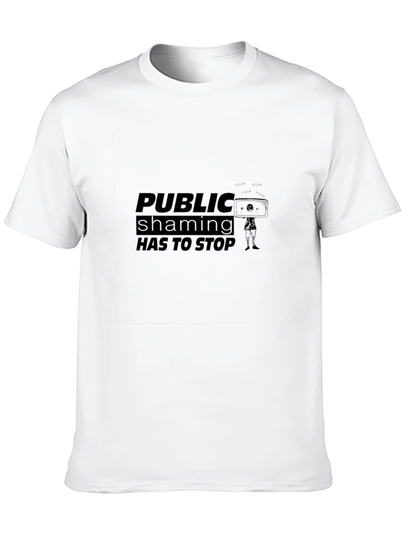 Public Shaming Stop Black T-Shirt