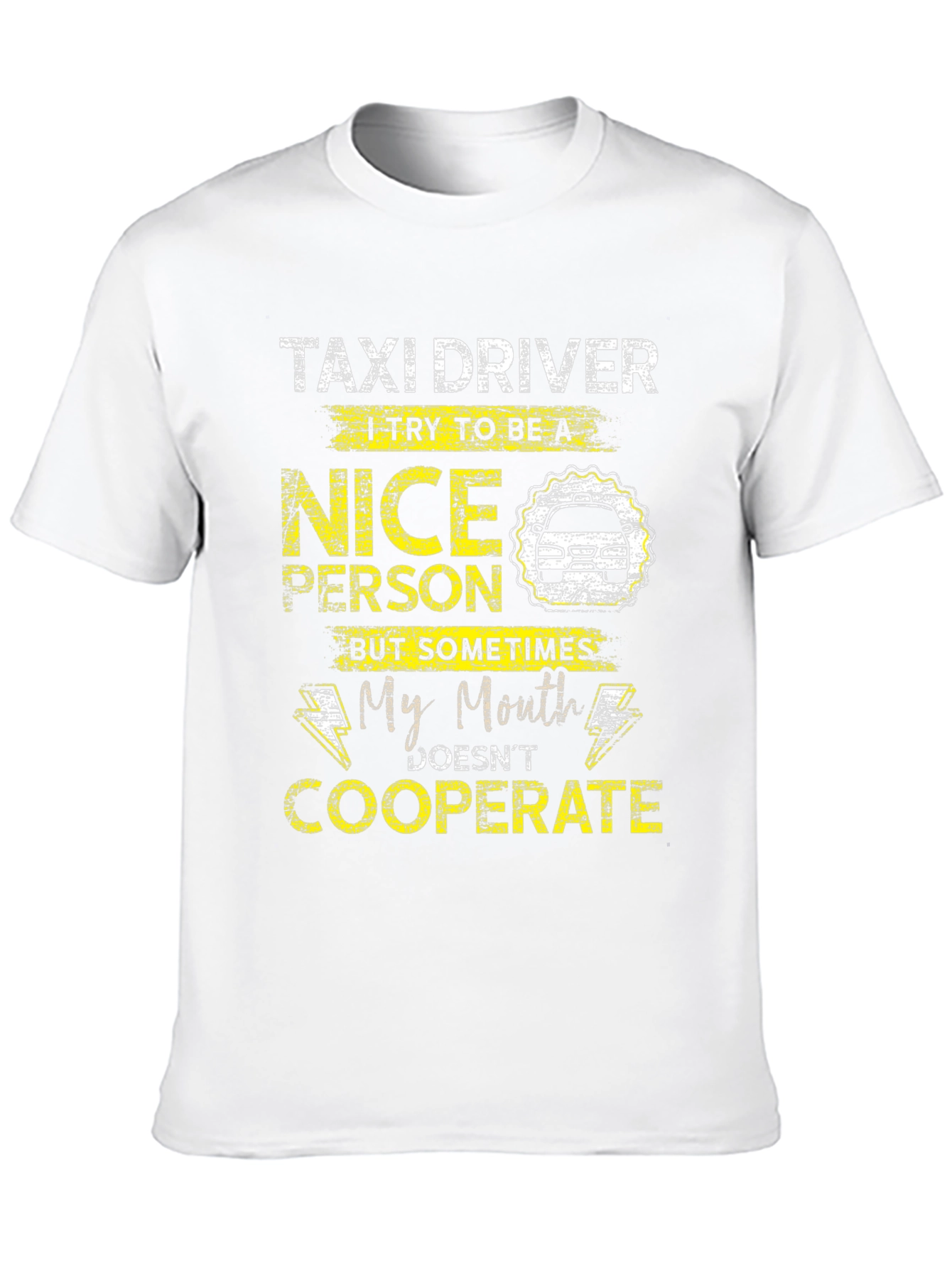 Taxi Driver Funny T-Shirt - Nice Person But...