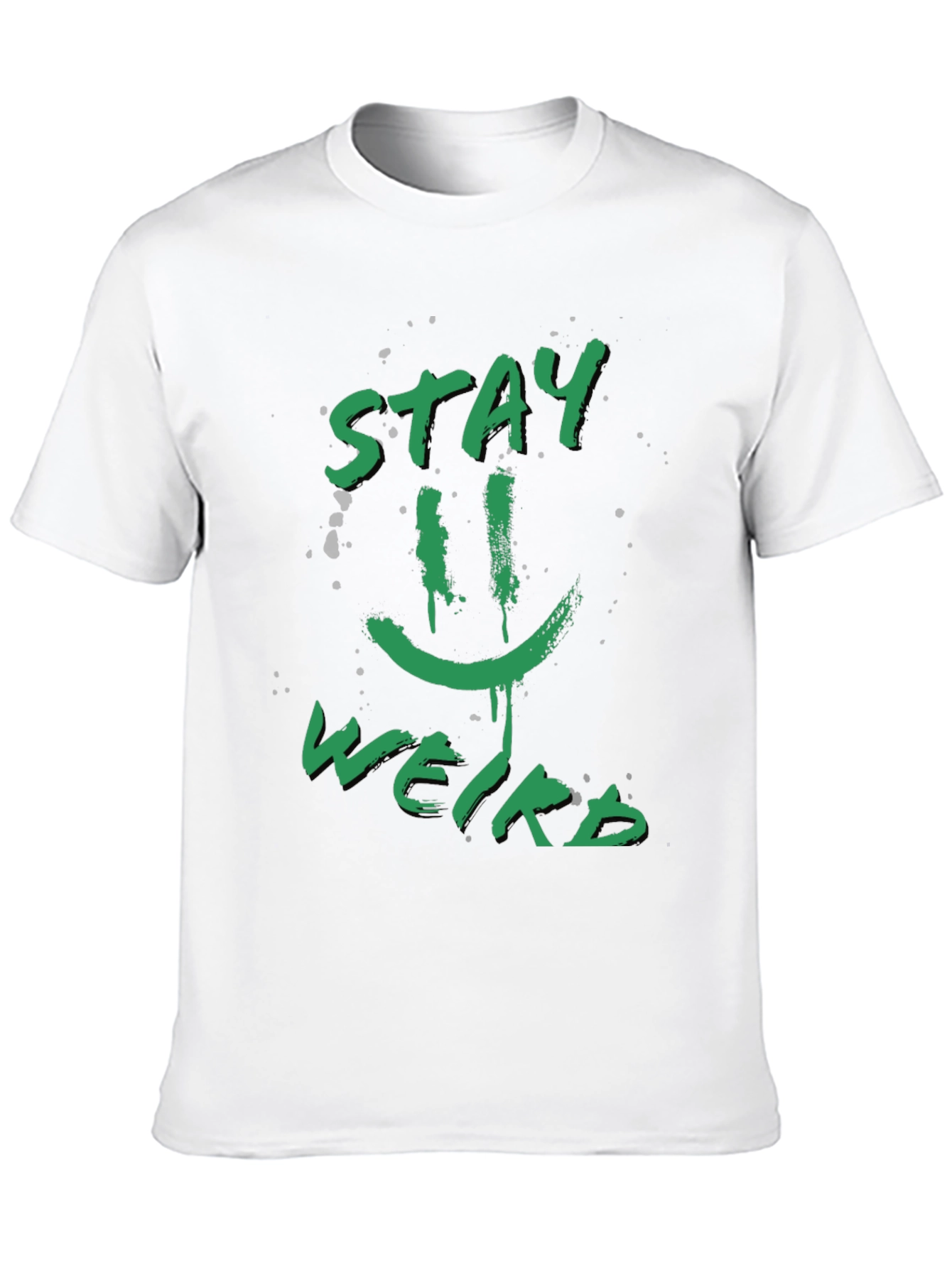 Stay Weird Graphic Tee - Funky Black T-Shirt