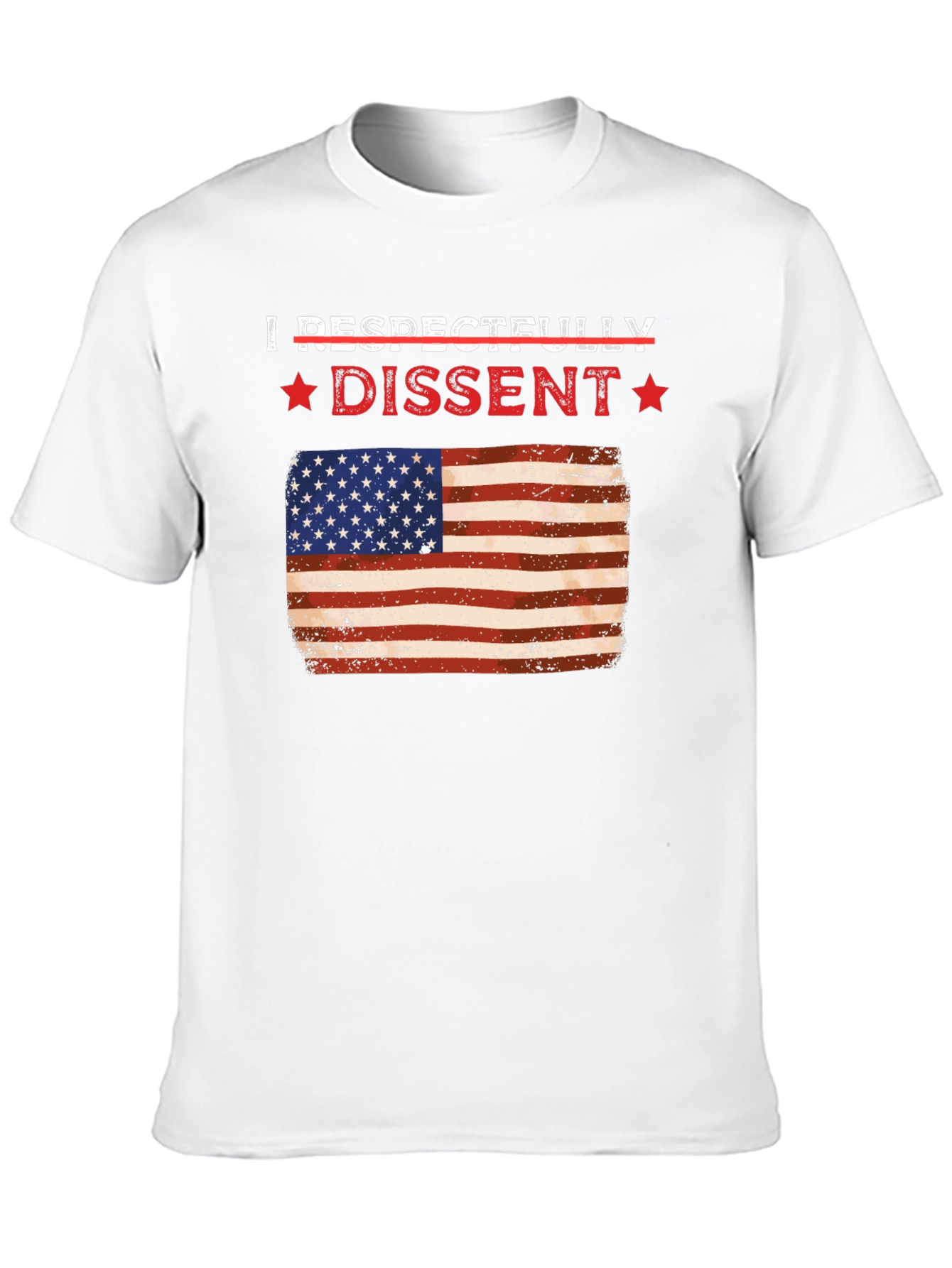 Respectfully Dissent USA Flag Graphic Tee