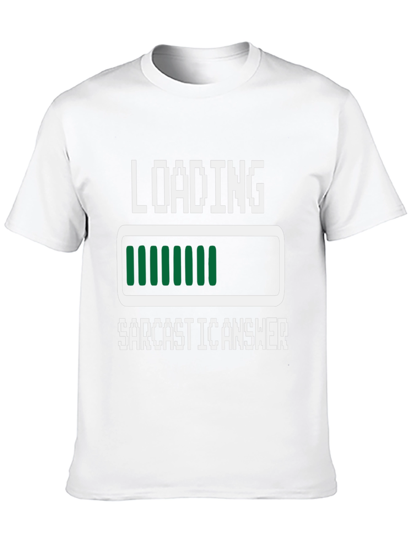 Sarcastic Answer Loading T-Shirt - Funny Novelty Tee