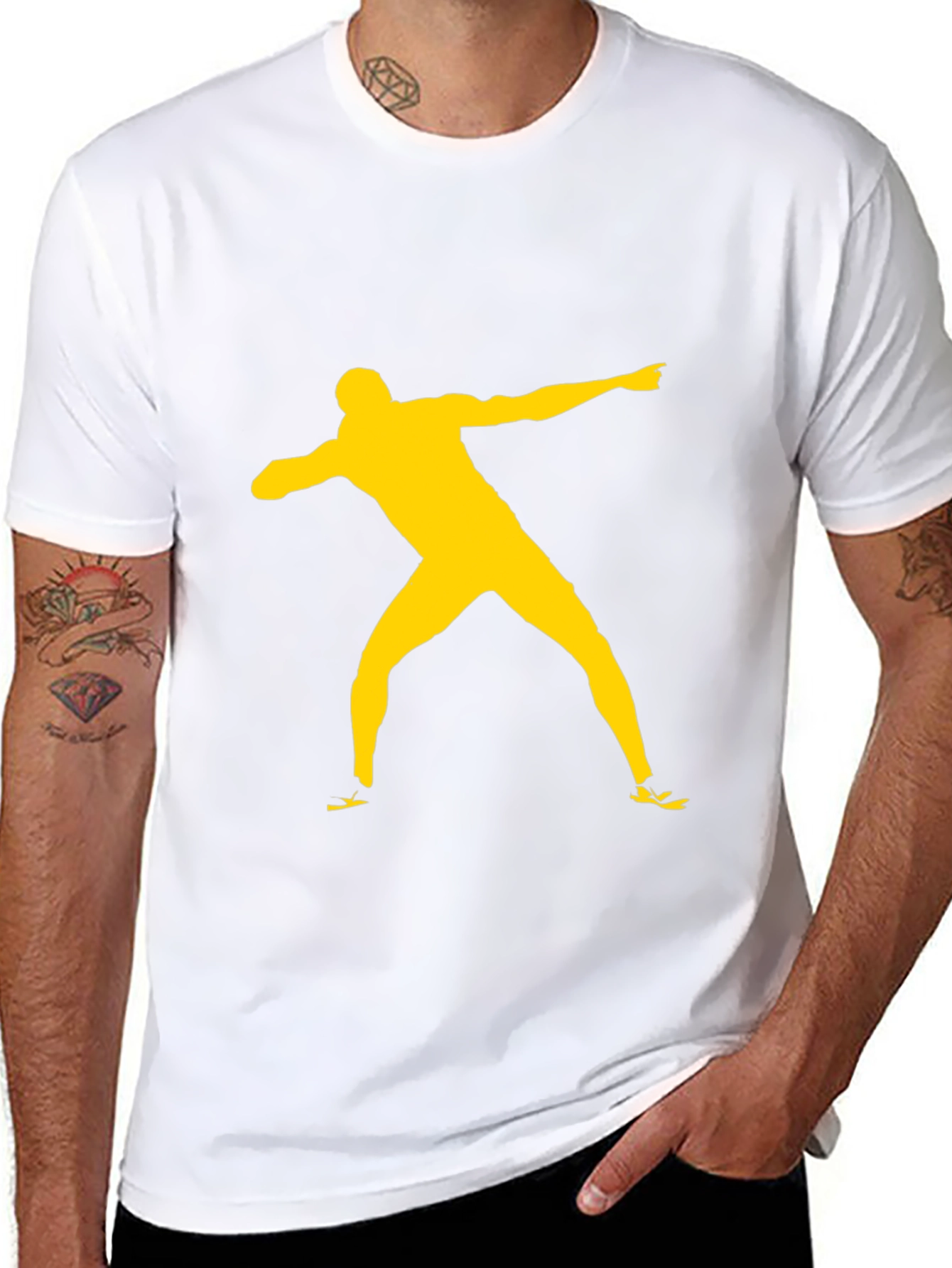 Athlete Silhouette Graphic Tee