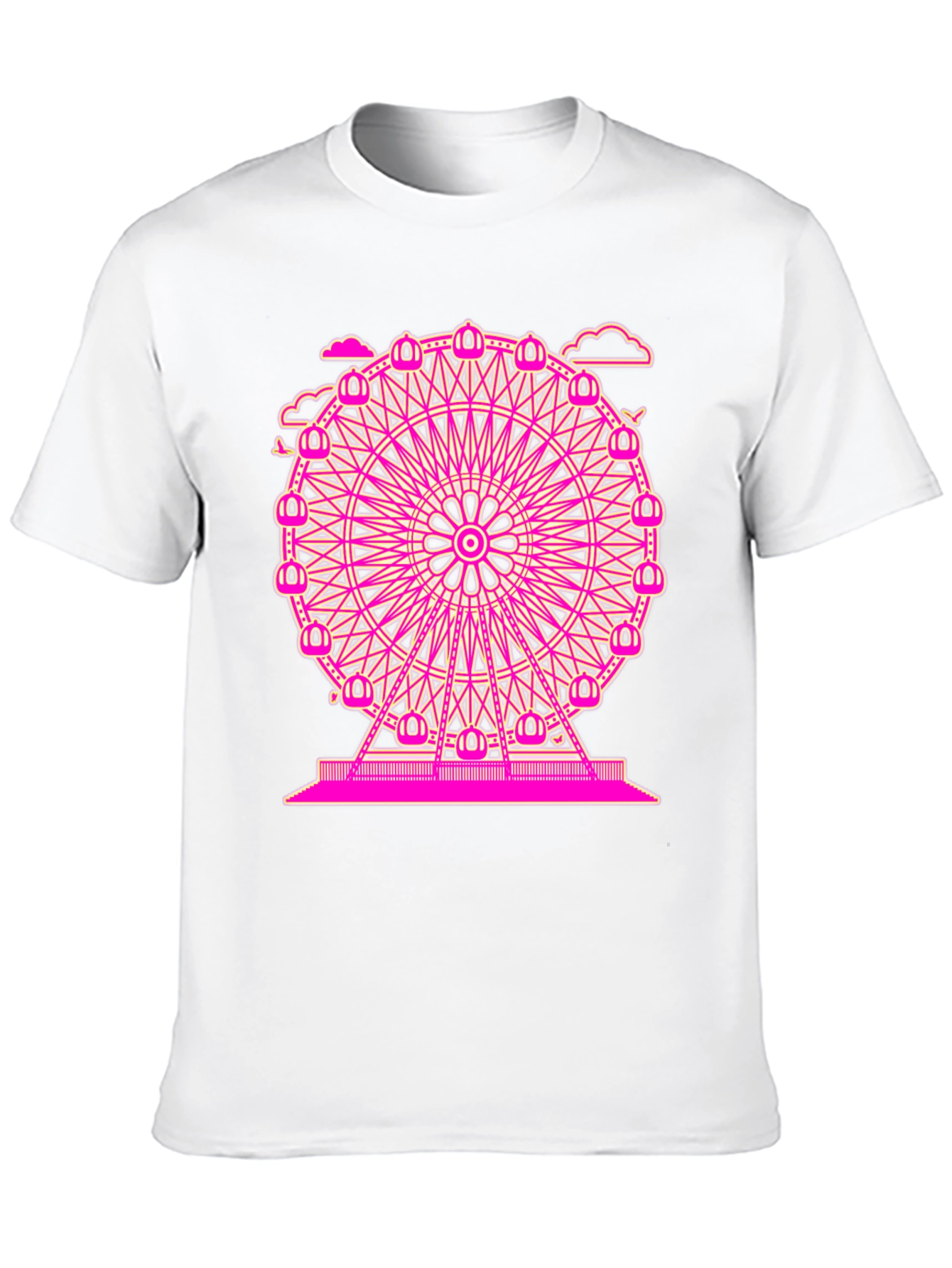 Ferris Wheel Graphic Black T-Shirt