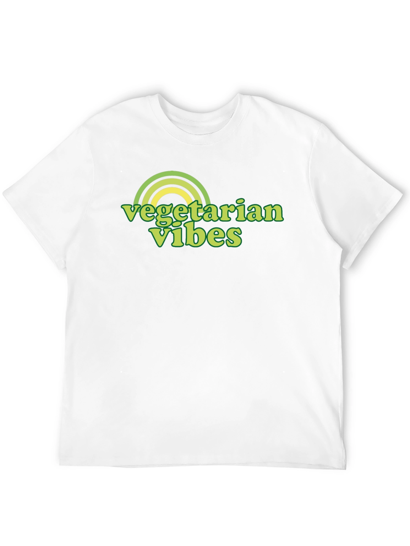 Vegetarian Vibes Graphic Tee - Black
