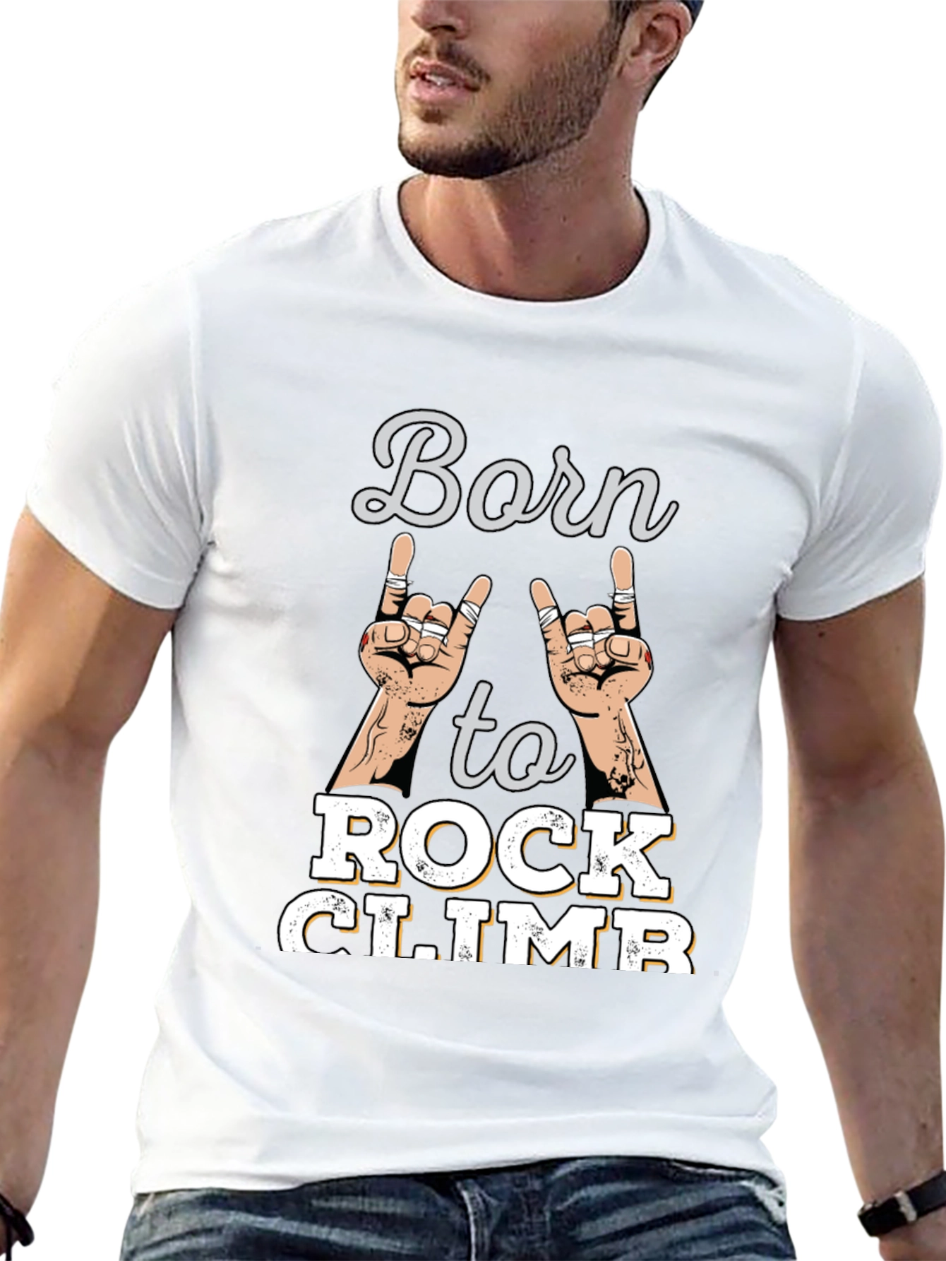 Born to Rock Climb Tee