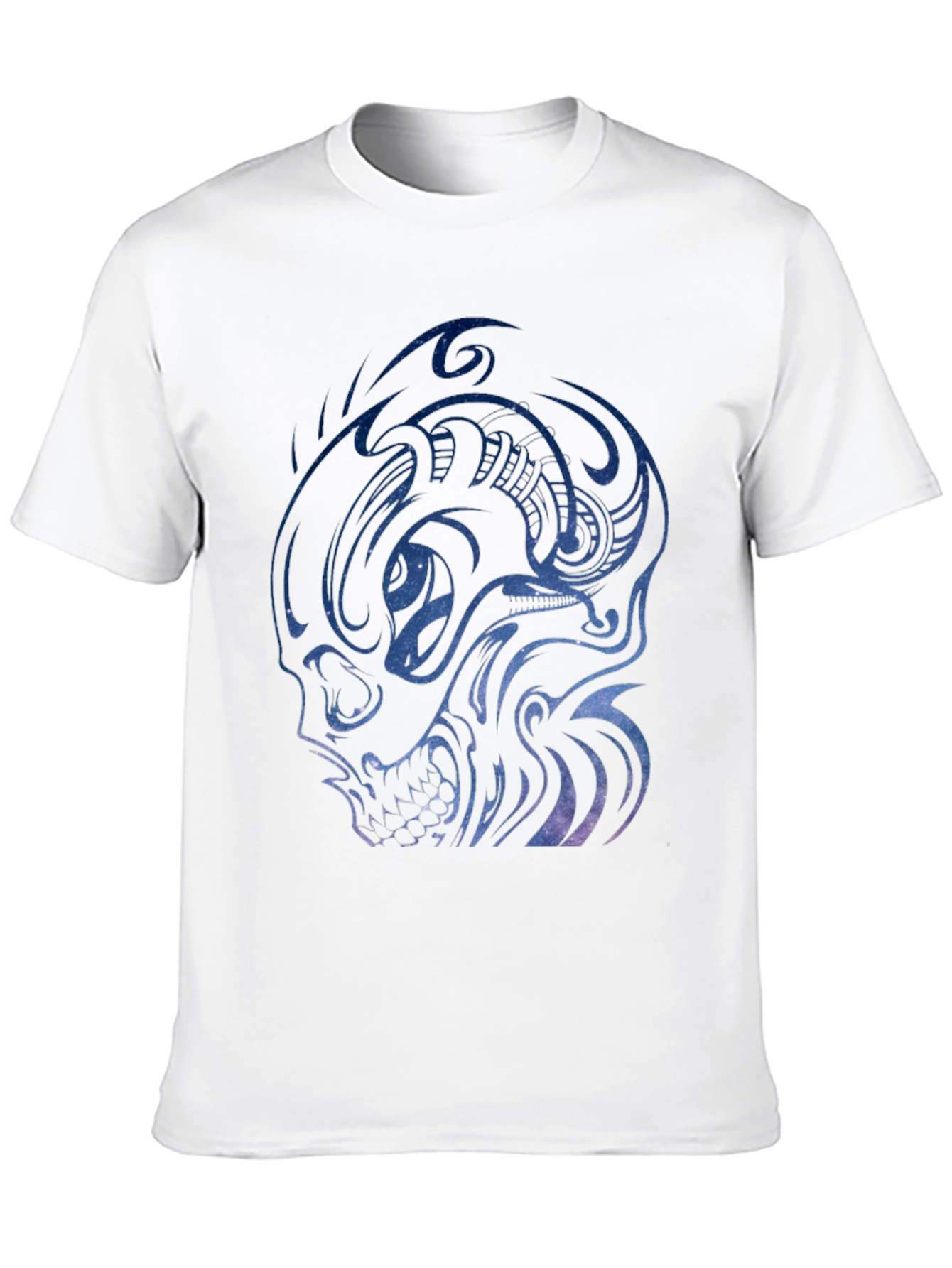 Galaxy Skull Graphic Tee - Mens Black T-Shirt