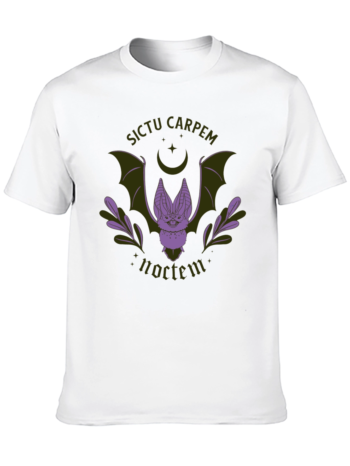Sictu Carpem Noctem Bat Graphic Tee - Black