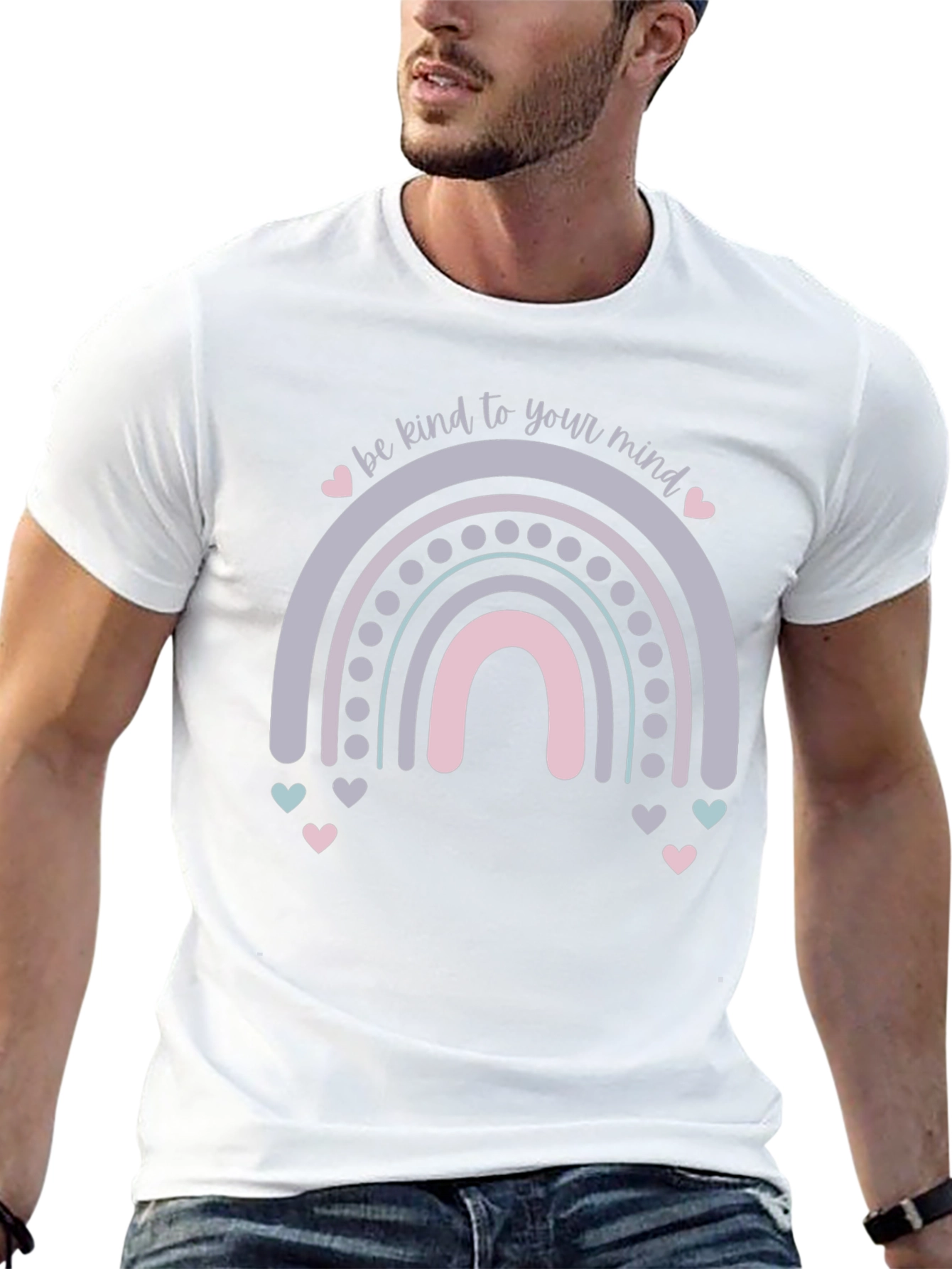 Kind Mind Rainbow Graphic Tee