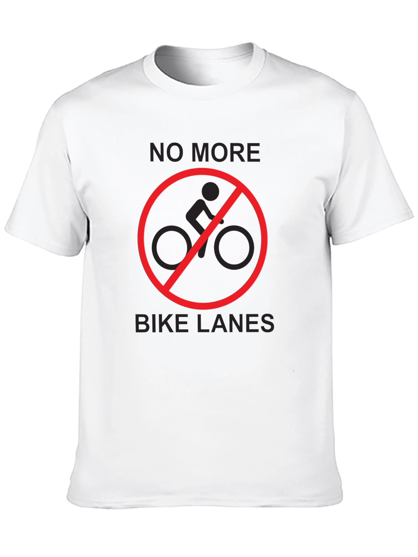 No More Bike Lanes Graphic T-Shirt