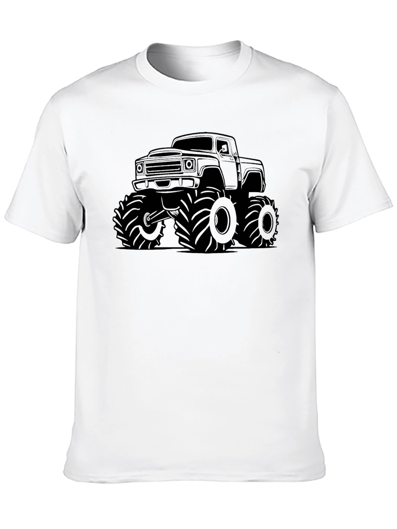 Monster Truck Graphic Tee - Black Cotton