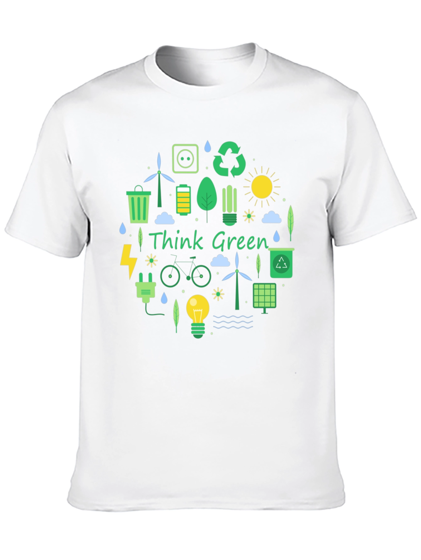 Eco-Friendly Think Green Graphic Tee