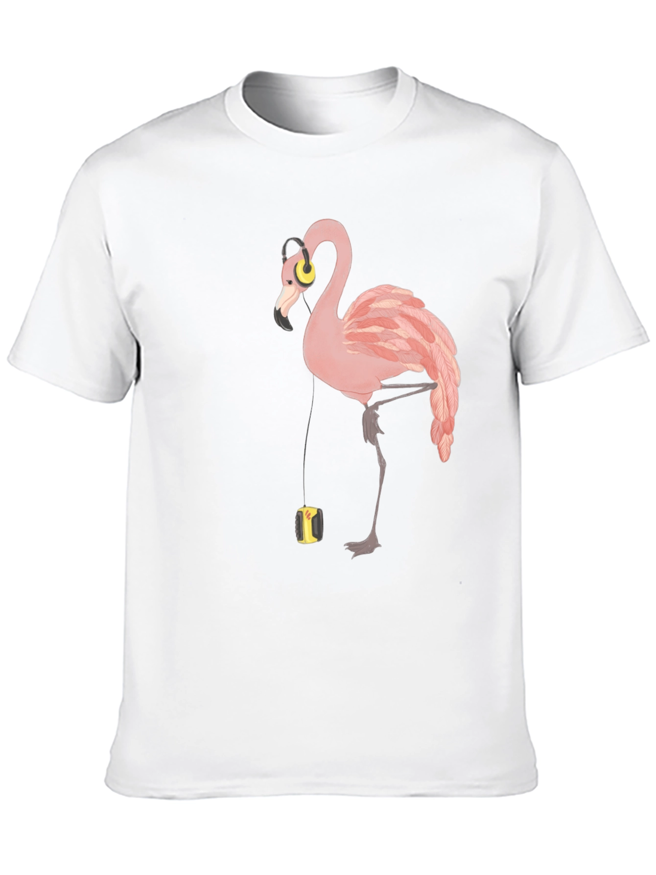 Flamingo Music Lover T-Shirt - Stylish Graphic Tee