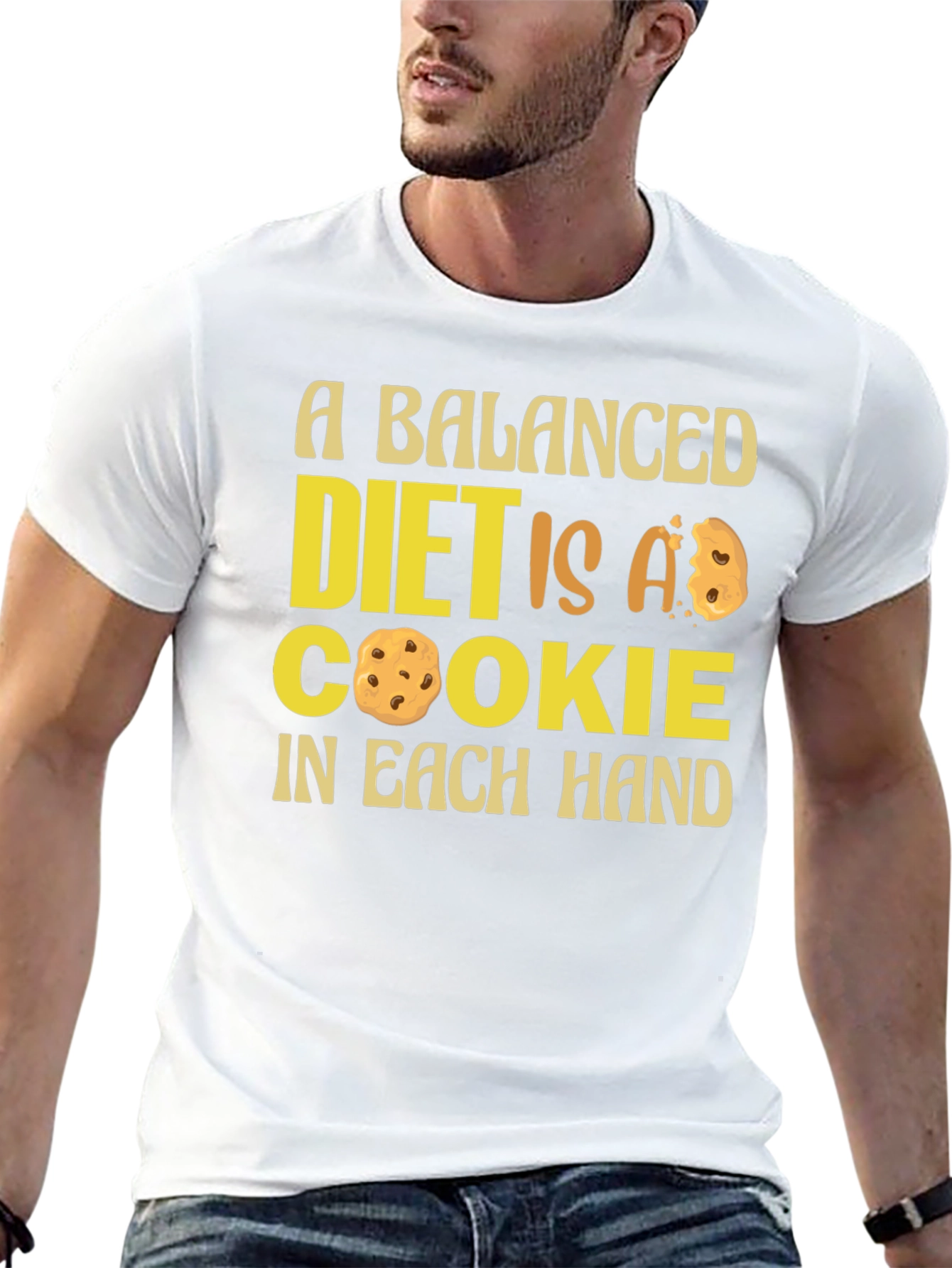 Balanced Diet Cookie T-Shirt - Funny Foodie Tee