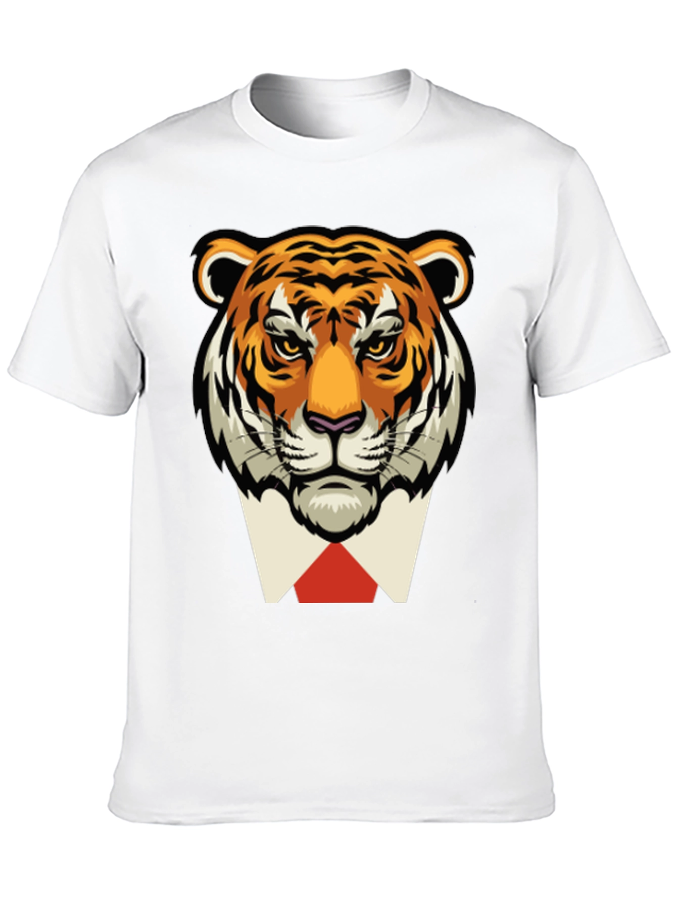 Tiger Head Black T-Shirt - Classy Animal Tee