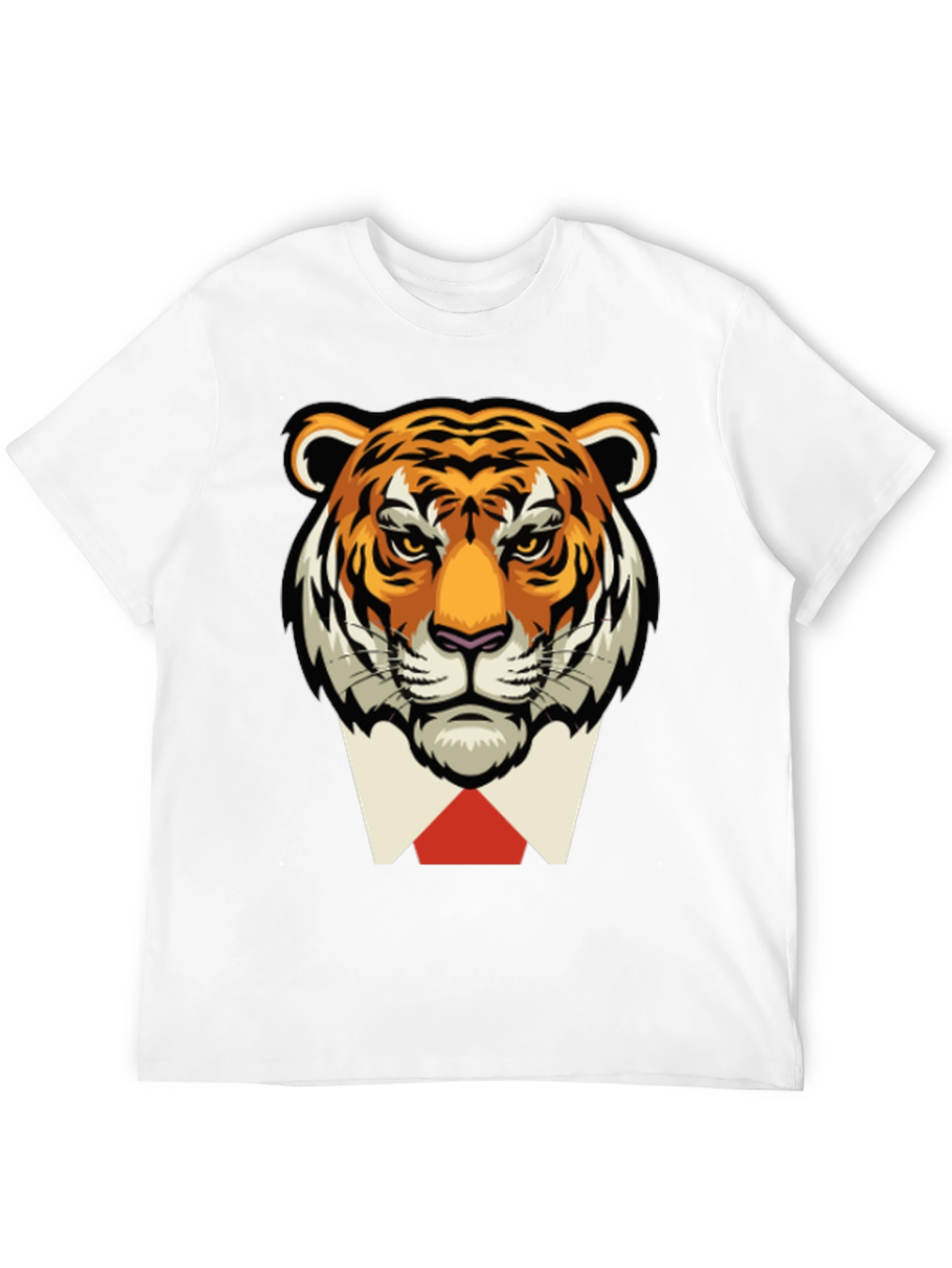 Tiger Head Black T-Shirt - Classy Animal Tee