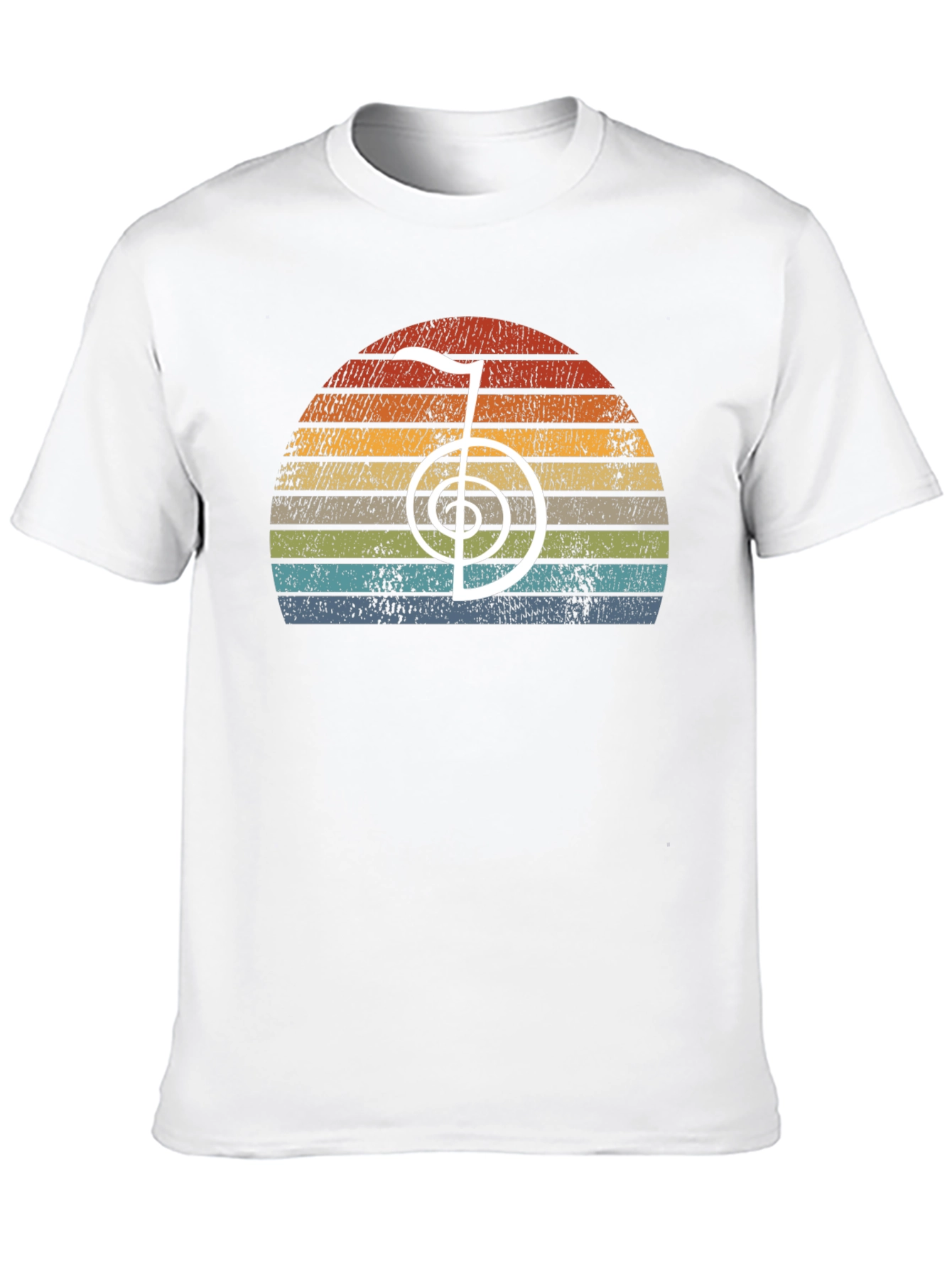 Retro Reiki Symbol Sunset T-Shirt