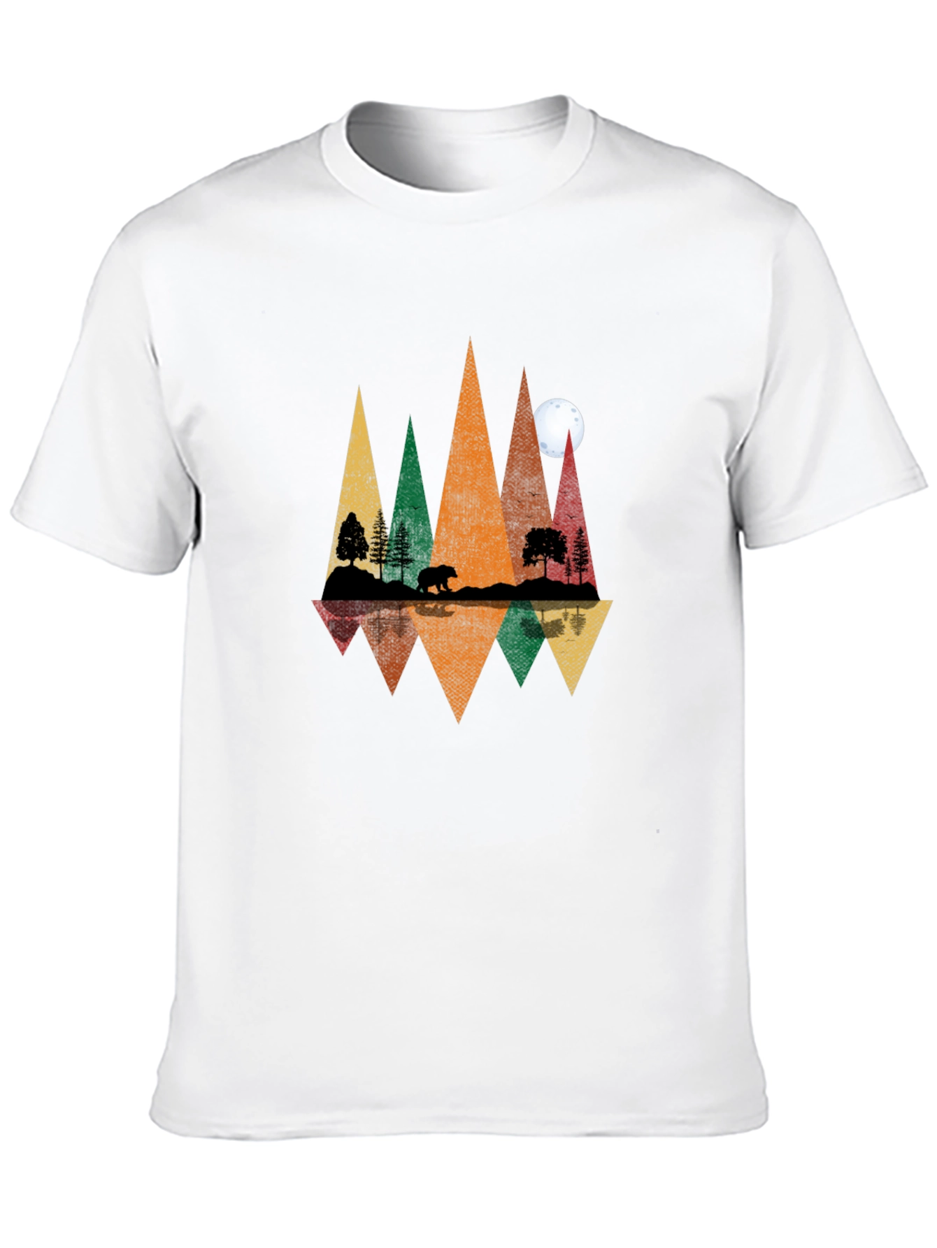 Nature Reflection Graphic Tee - Mens Black T-Shirt