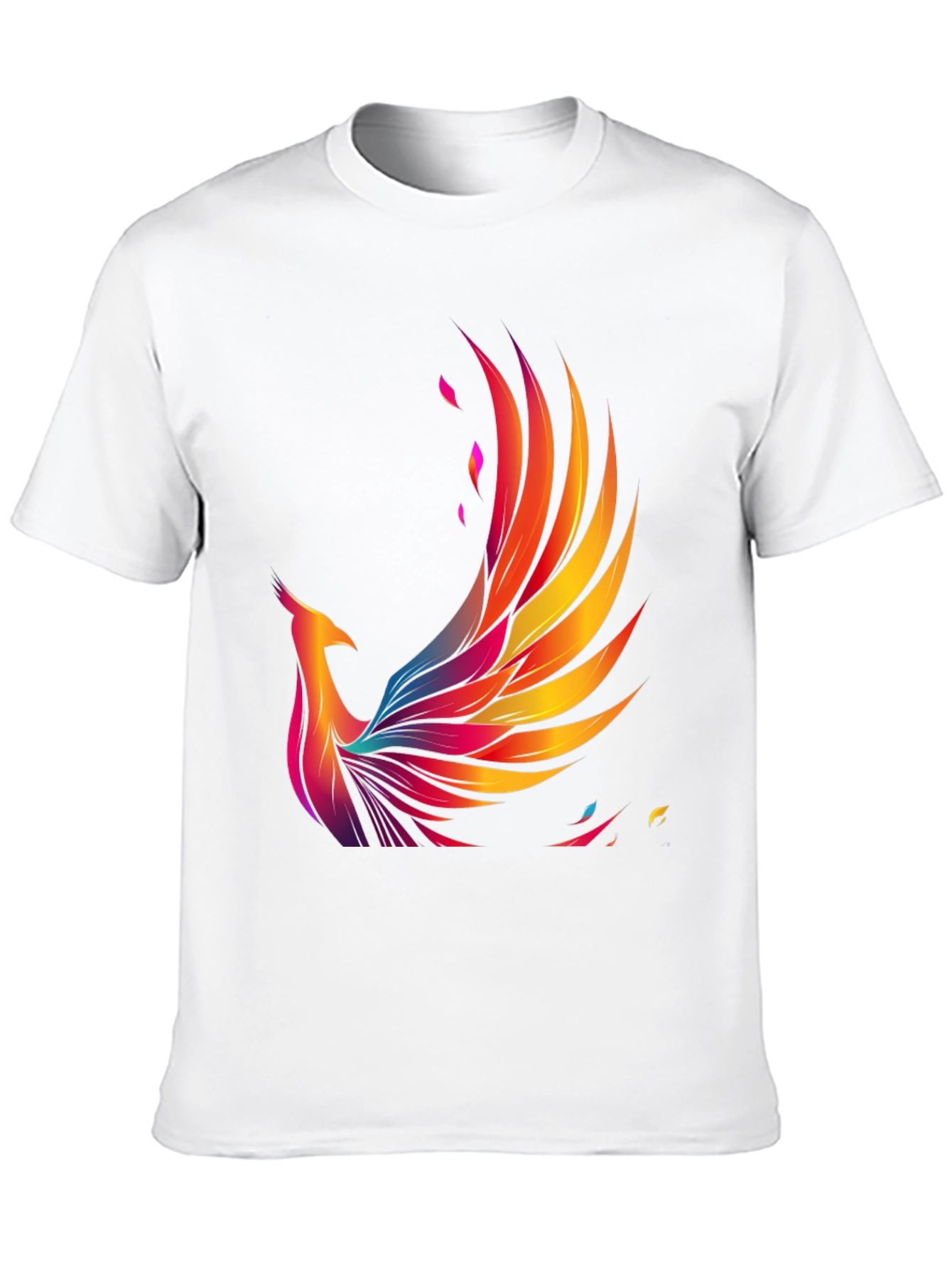Phoenix Graphic Print Black T-Shirt