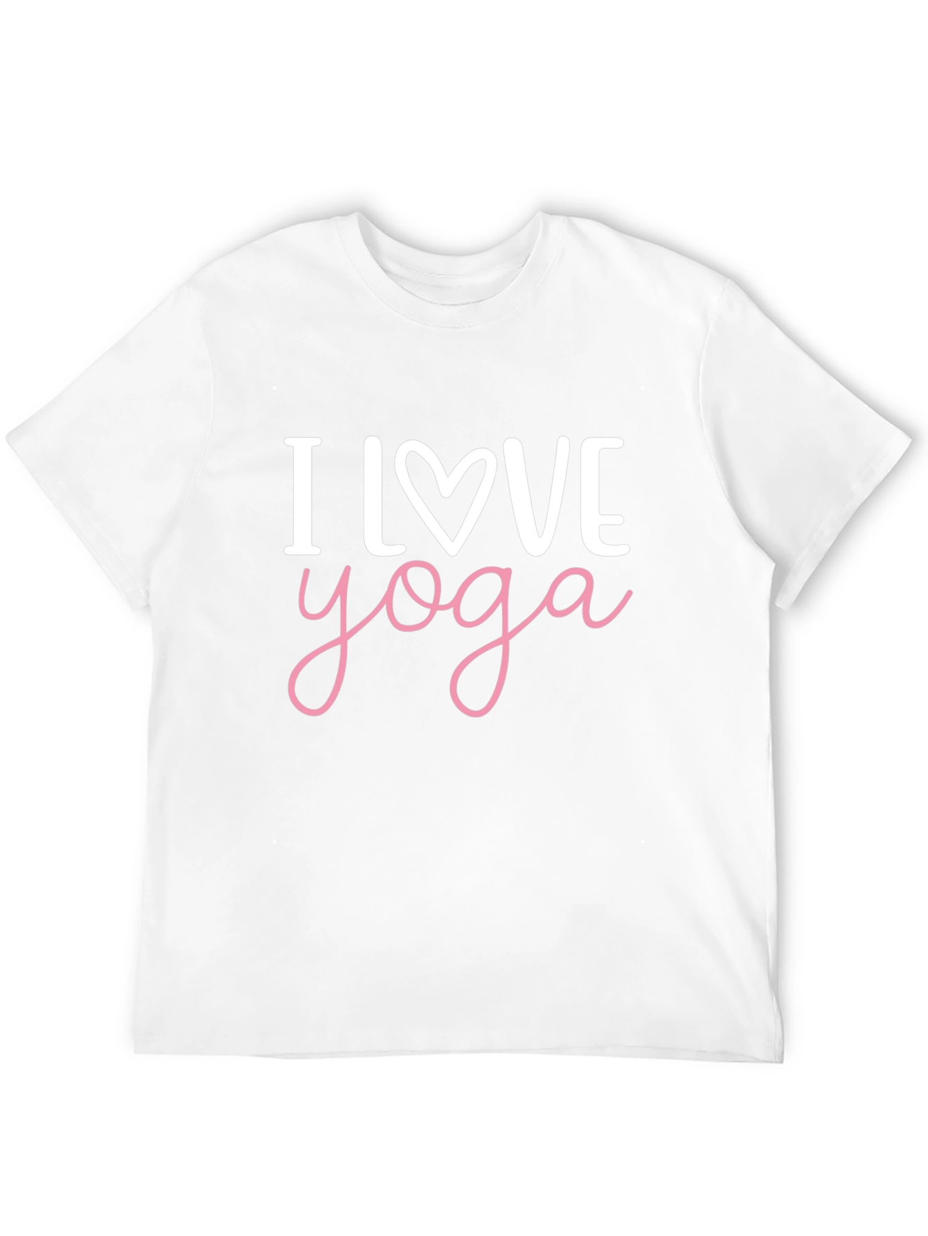 I Love Yoga T-Shirt Black Cotton Tee