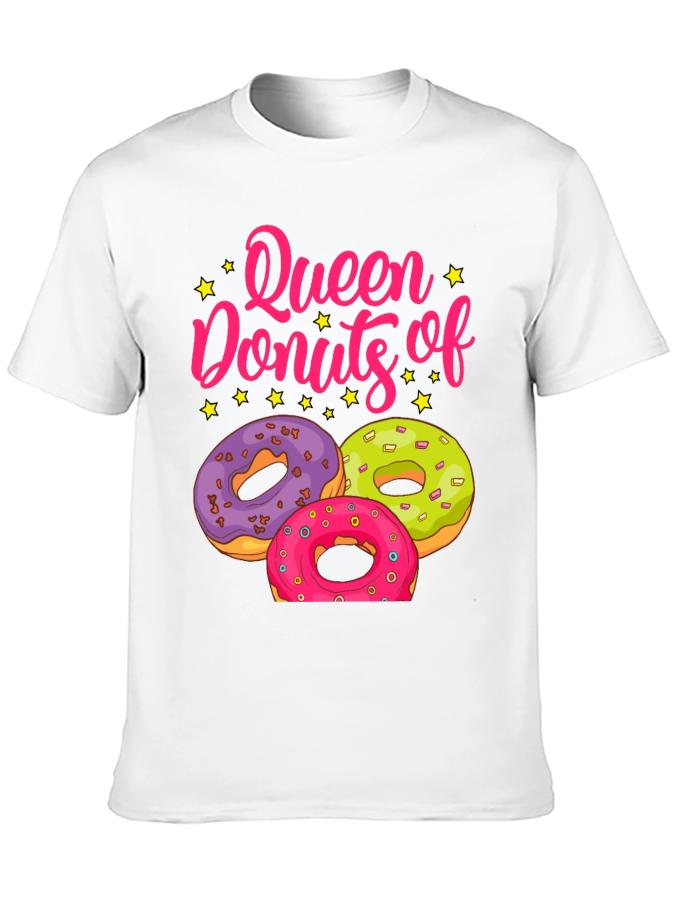 Queen of Donuts T-Shirt - Sweet Treat Graphic Tee