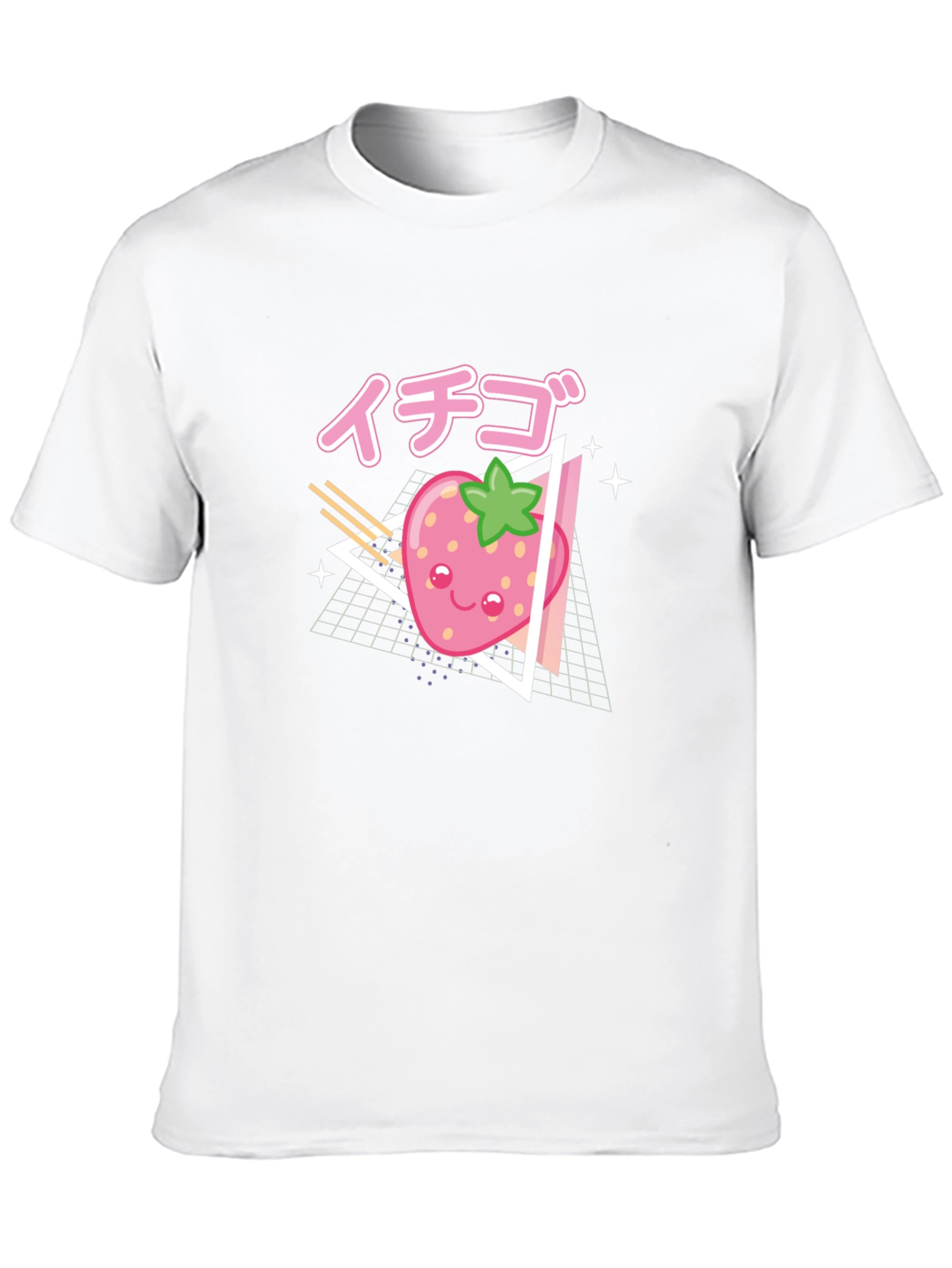 Kawaii Strawberry T-Shirt - Retro Anime Style