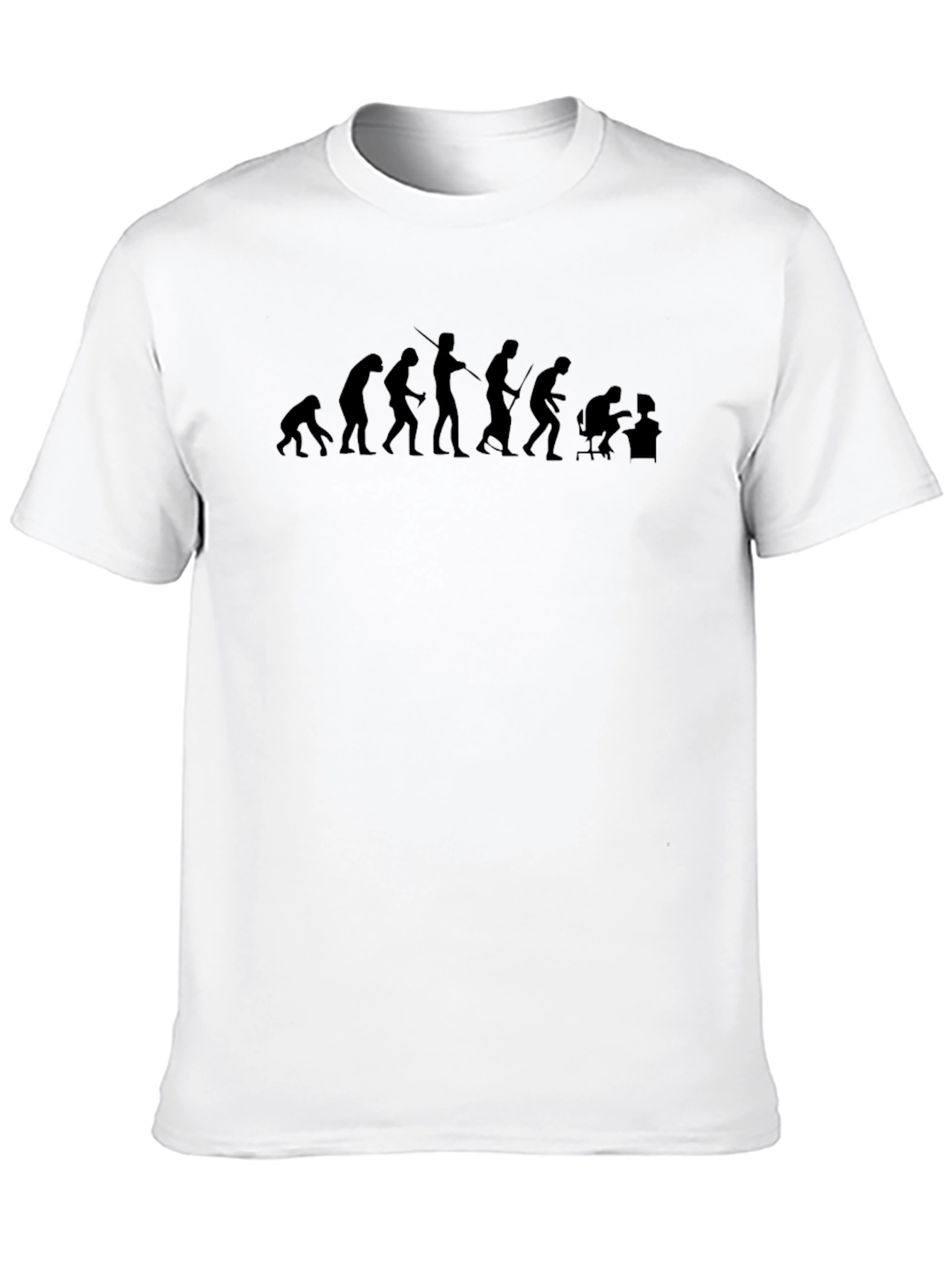 Evolution of Man T-Shirt - Black Graphic Tee