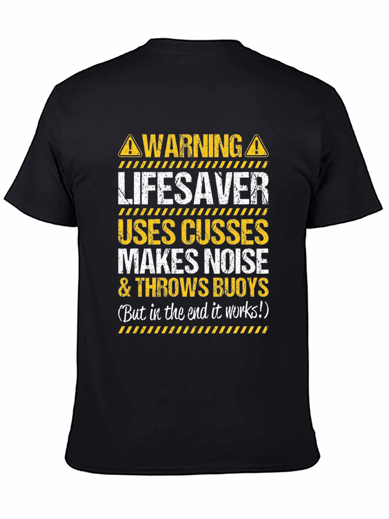 Warning Lifesaver T-Shirt - Funny Rescue Tee