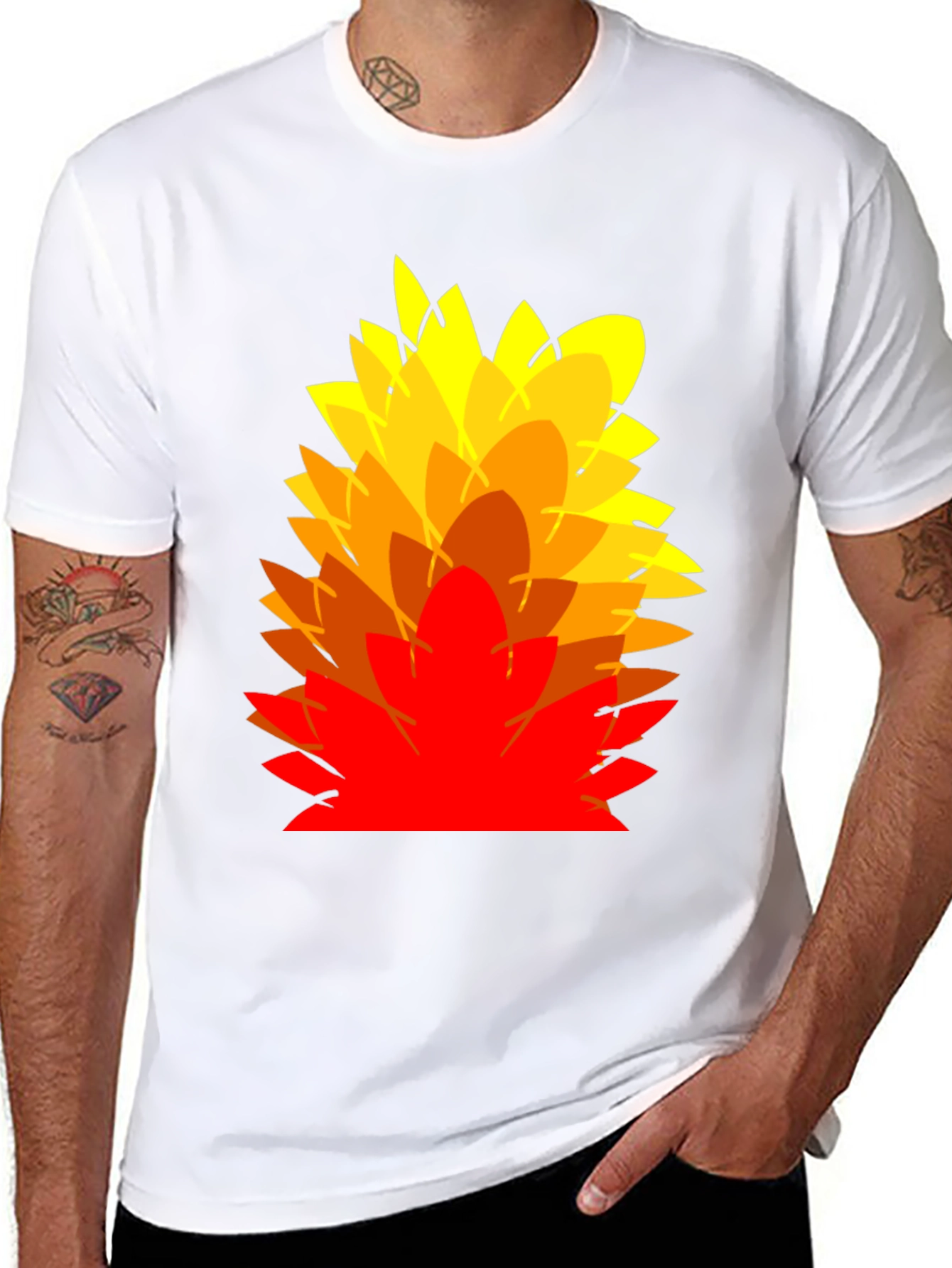 Abstract Floral Graphic Print T-Shirt