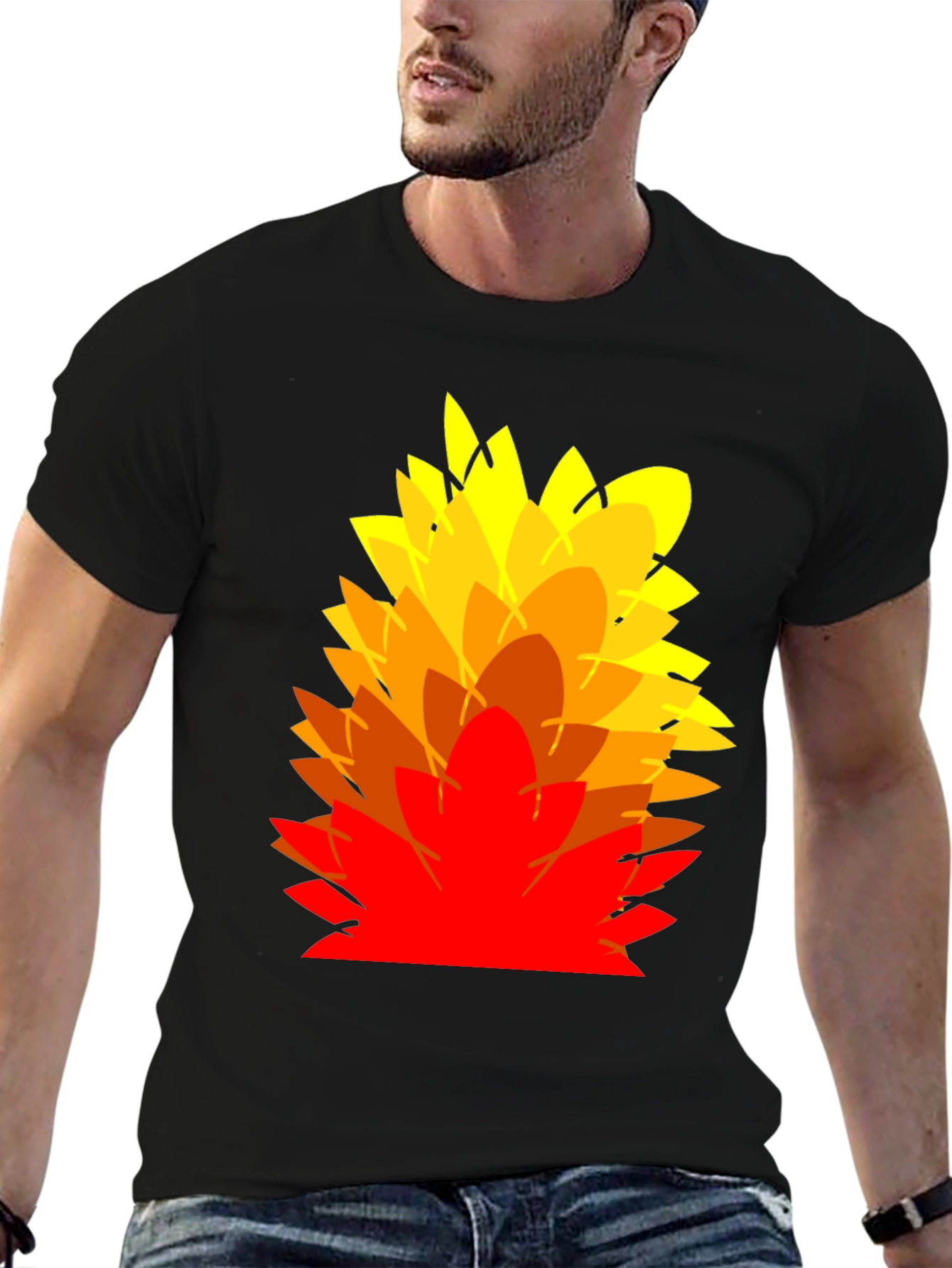 Abstract Floral Graphic Print T-Shirt