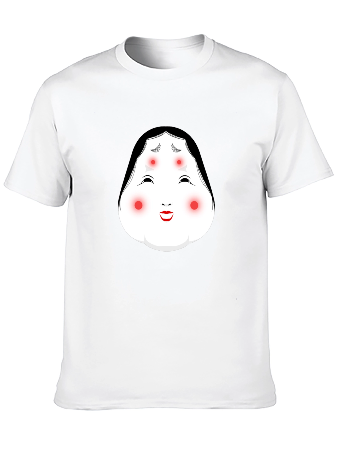 Kabuki Mask Graphic Black T-Shirt