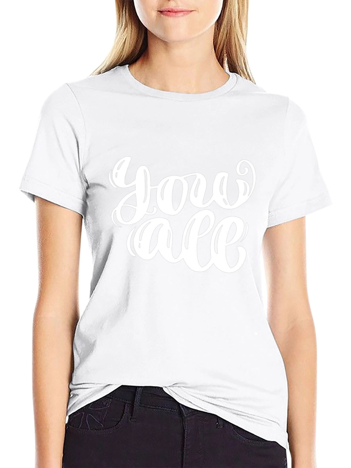 You All Graphic T-Shirt - Casual Black Tee